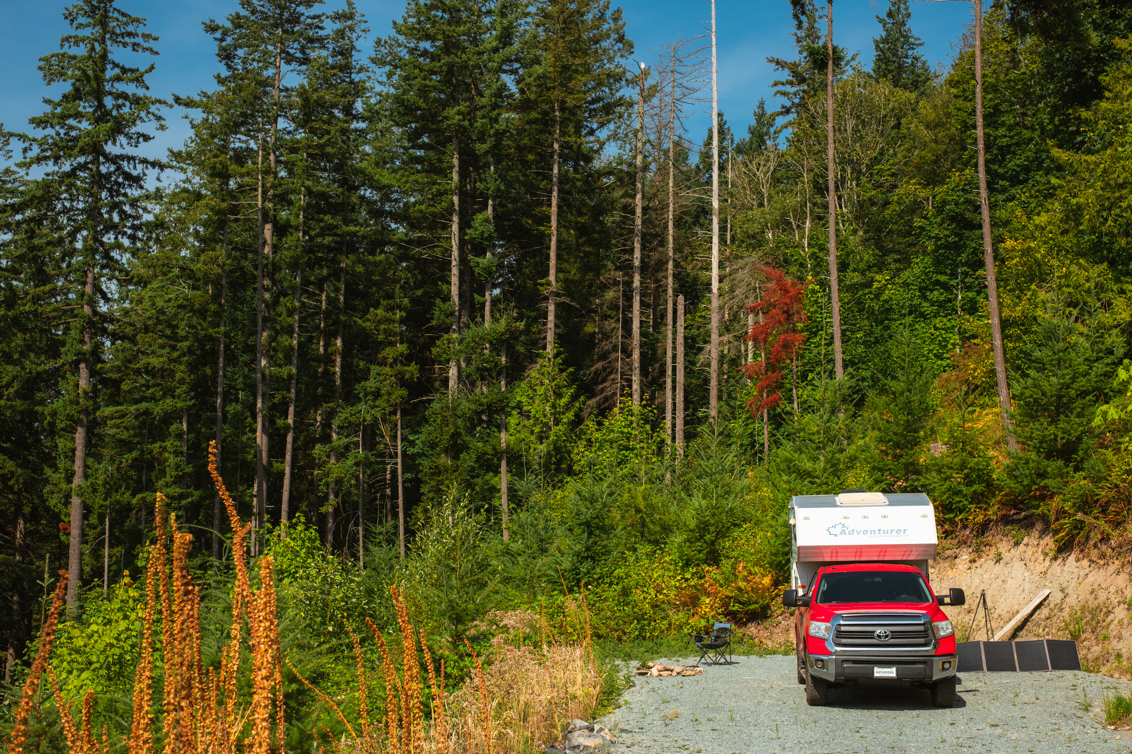 A flat level site, big enough for most large rigs 