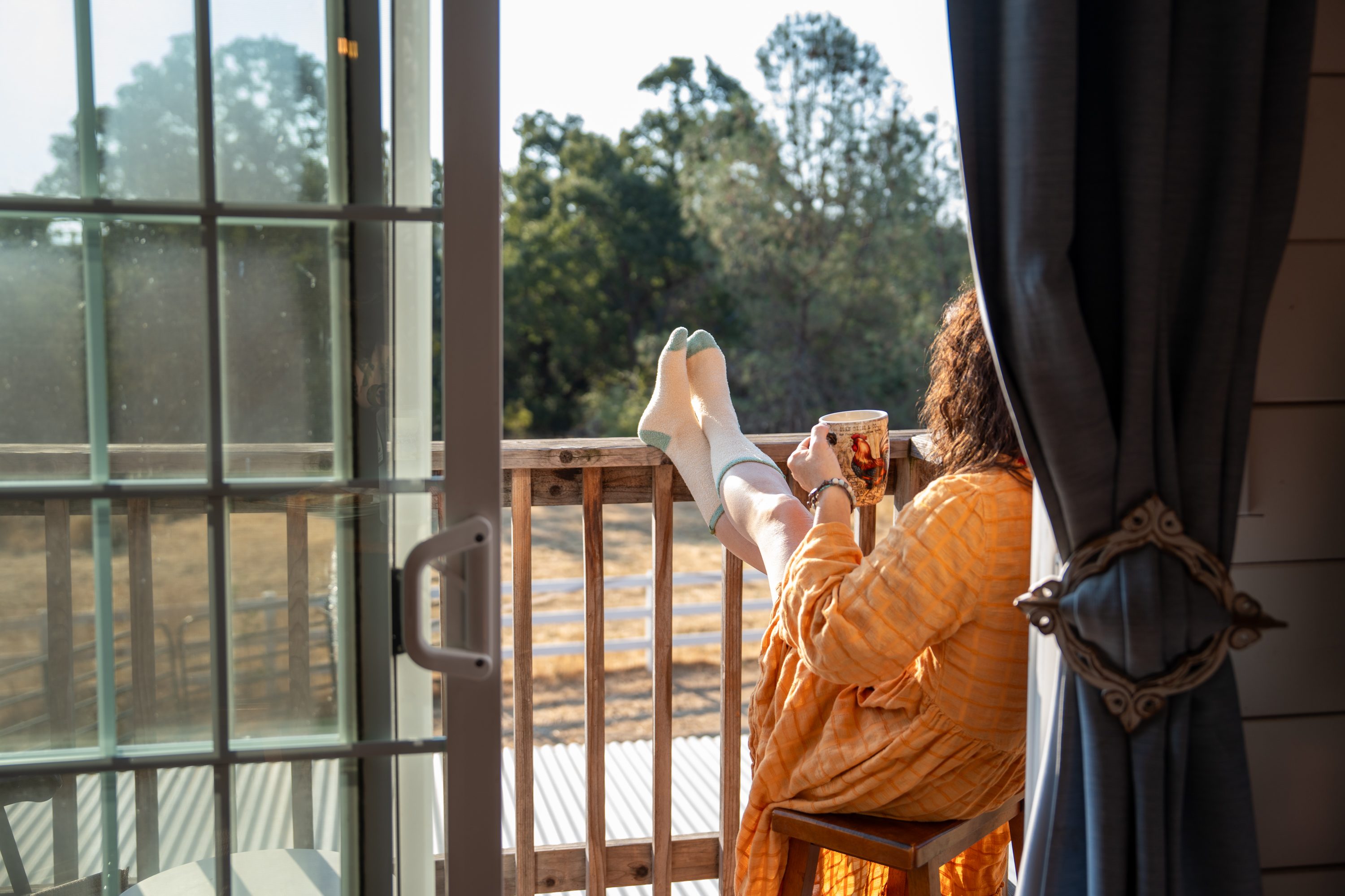 The loft features a patio, perfect for morning coffee and soaking in the sunshine.