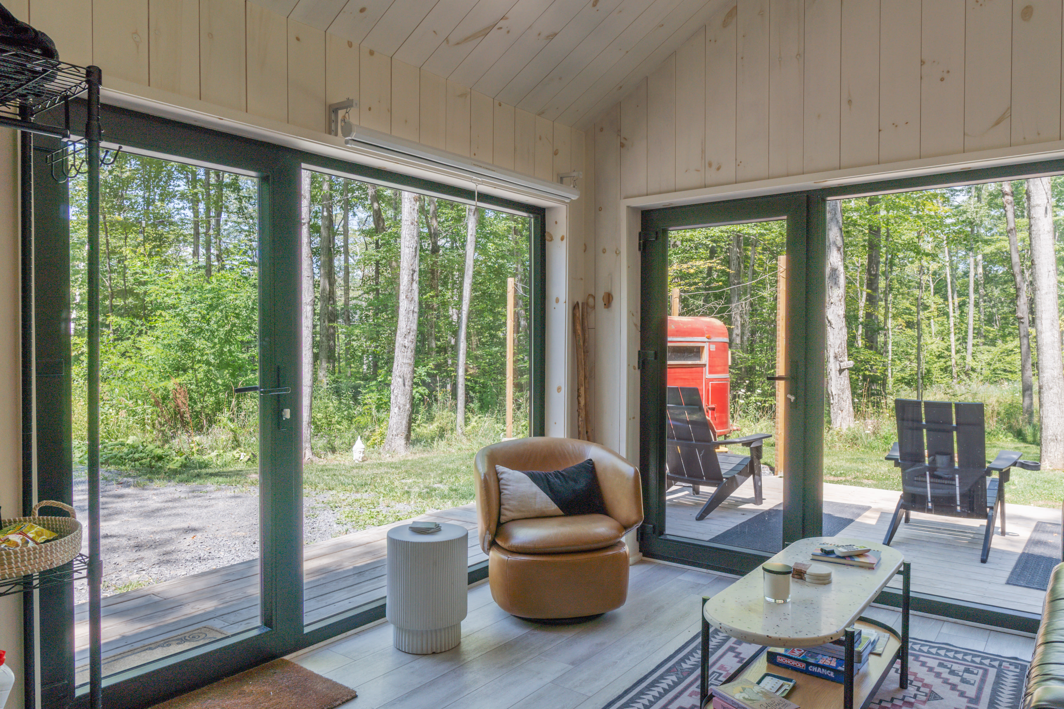 New Tiny Home Sauna Hot Tub Theatre