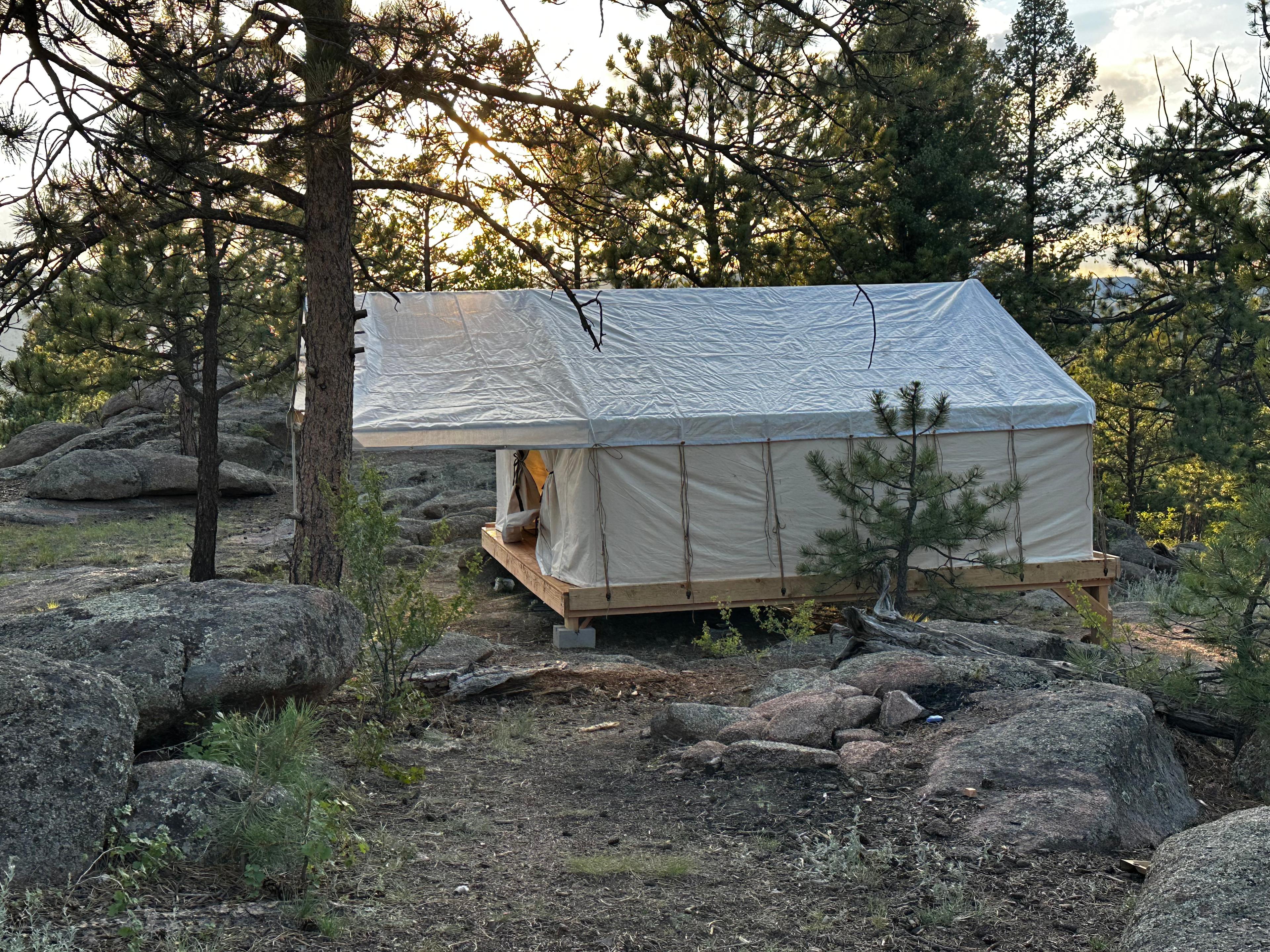 H Acres Wall Tent on 20 acres