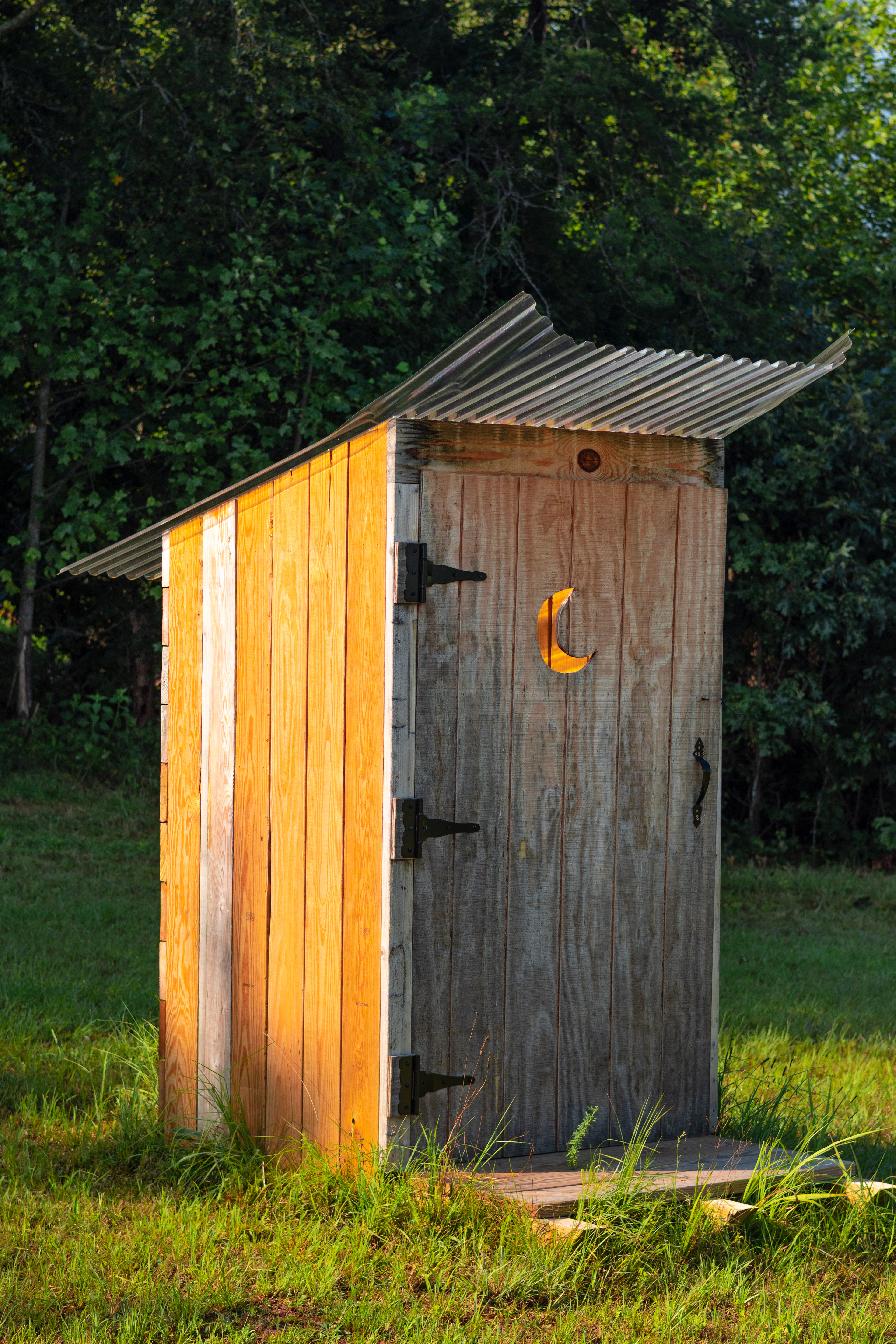 The perfect spot to set up a portable toilet if you have your own