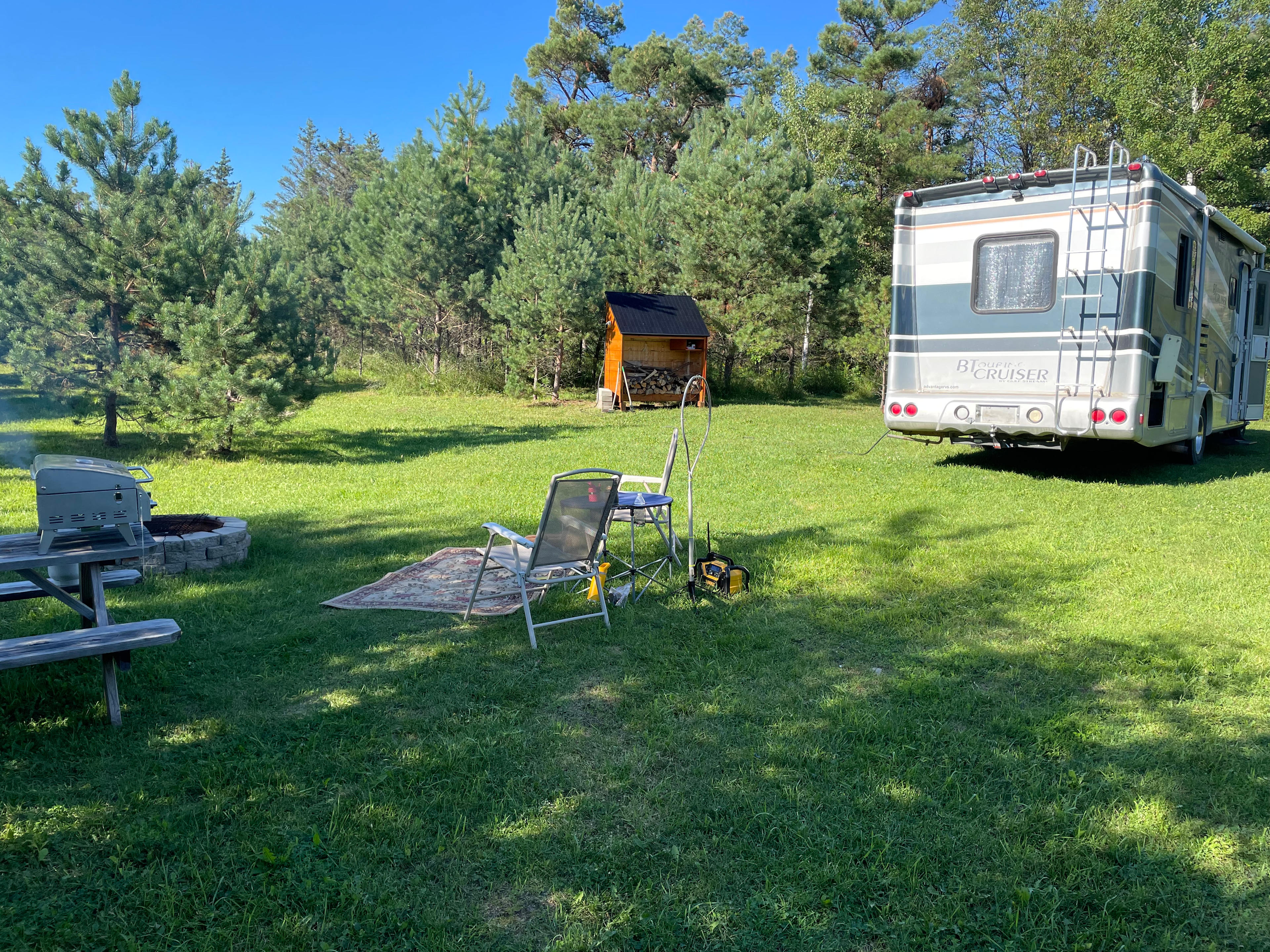 Solar powered our fridge 