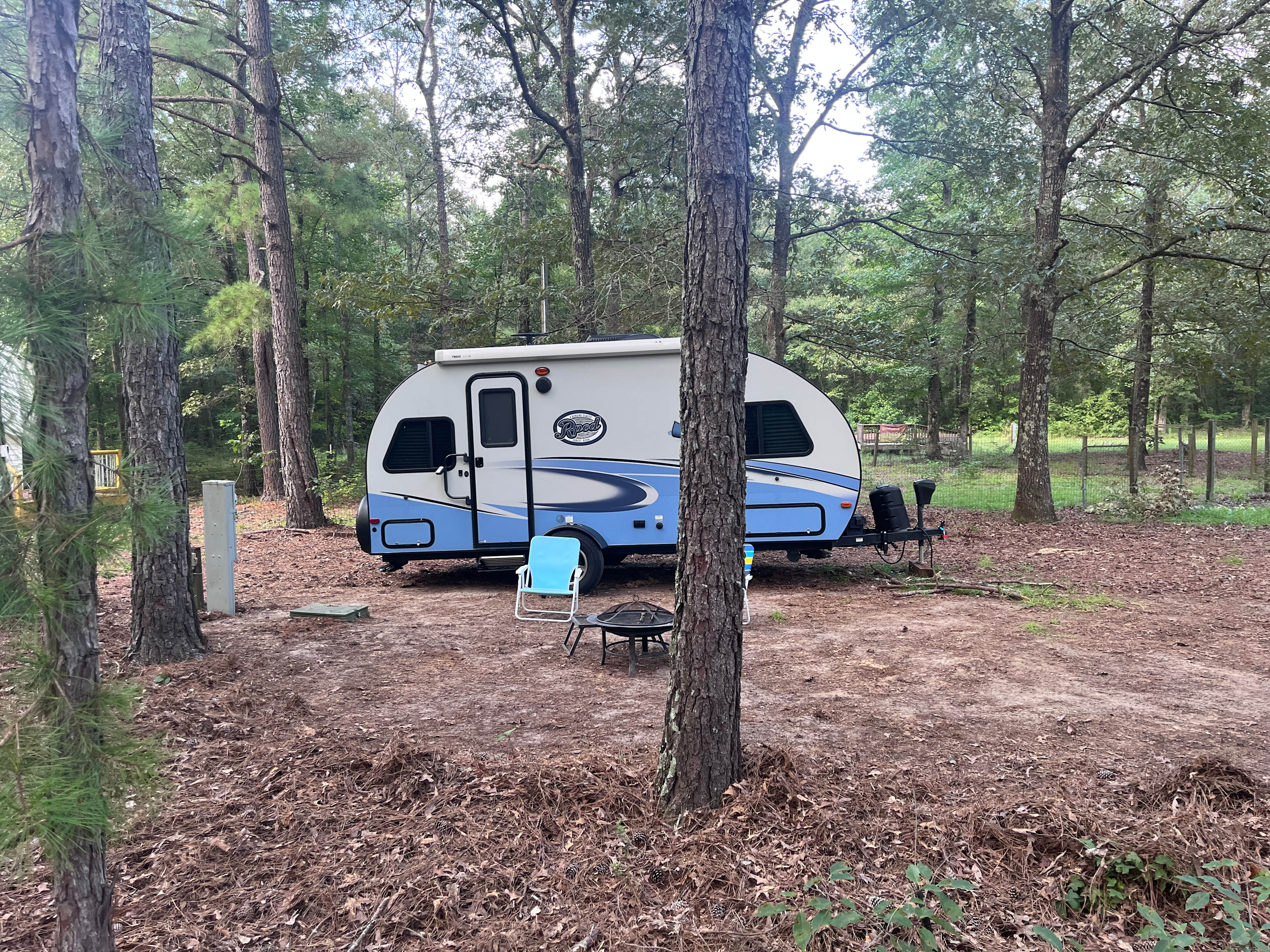 RV site 30 or 50amp water and dump