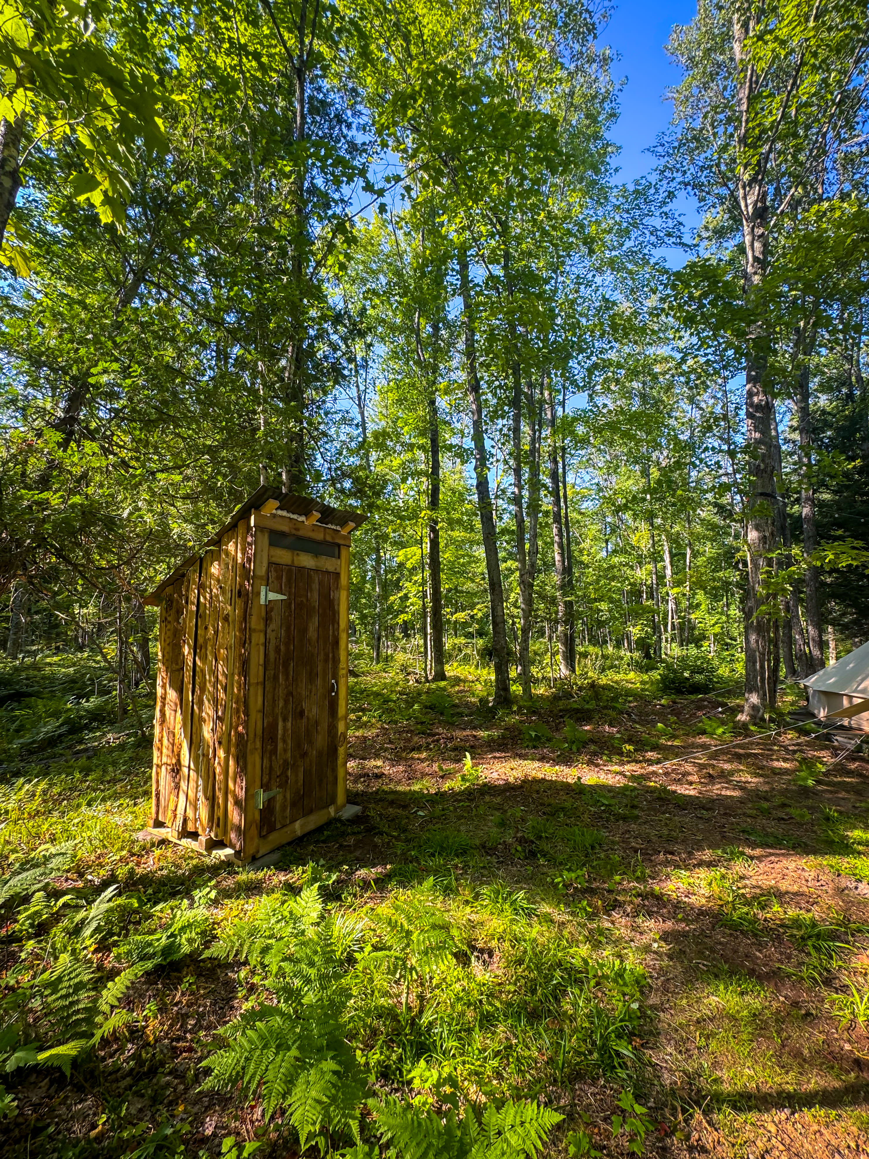 Composting Toilet Outhouse at the Glampsite