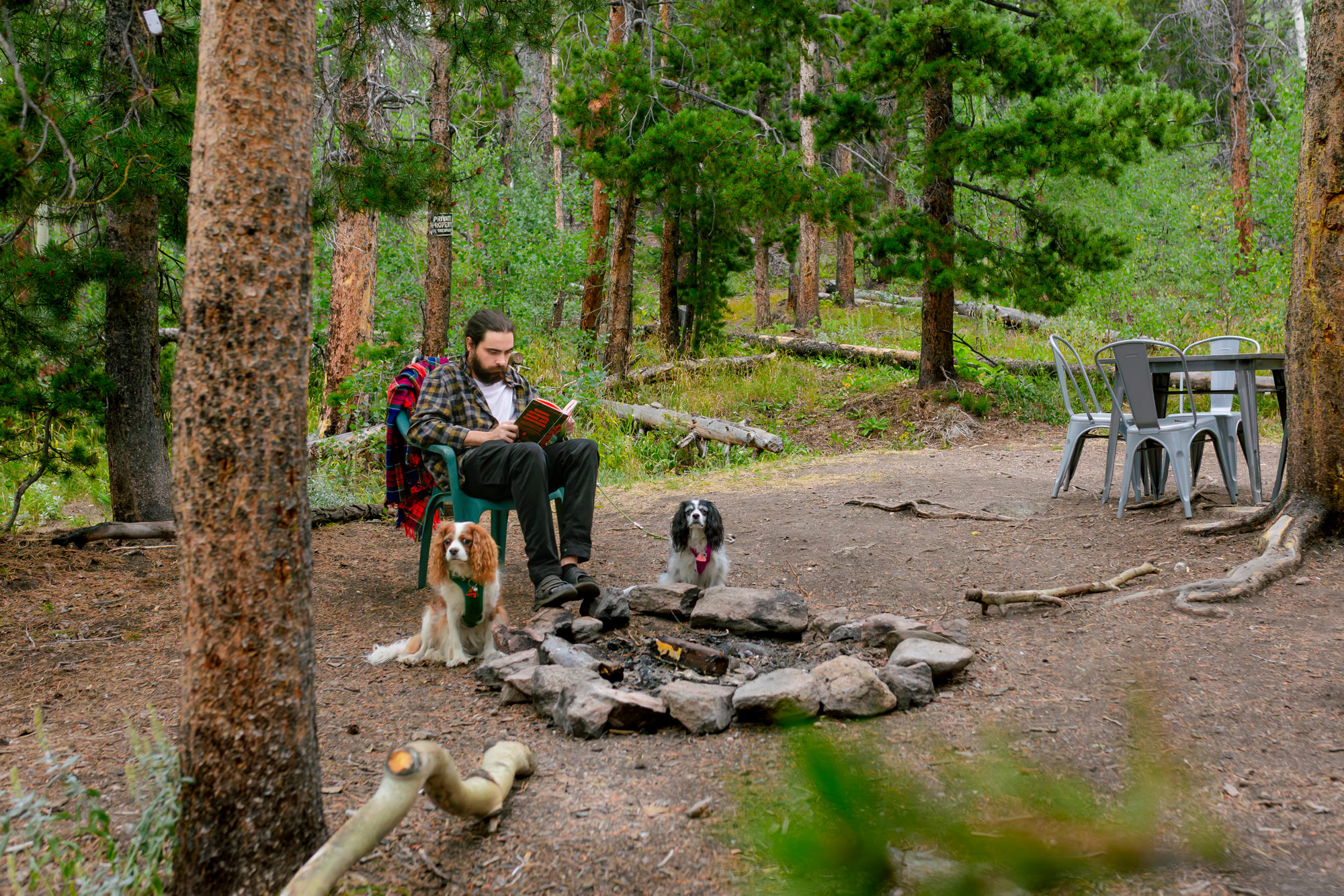 Firepit at camp when there's no fire ban