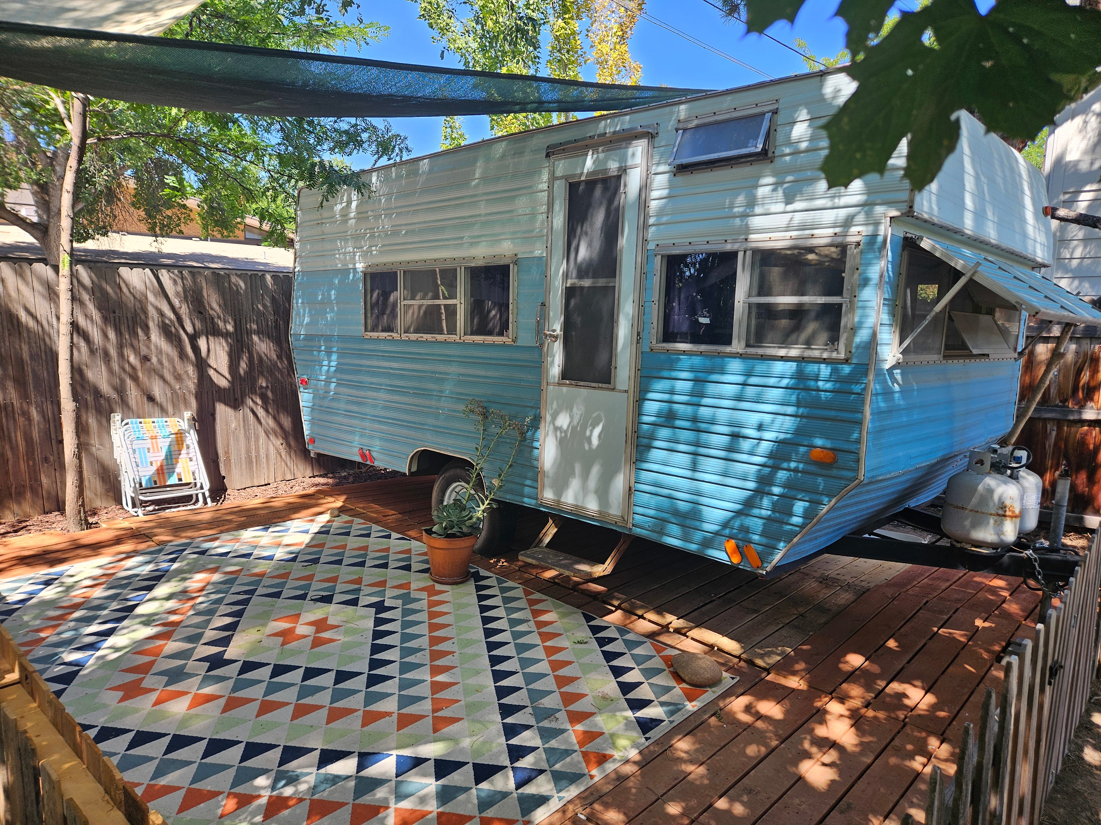 Blue Betty Vintage Camper