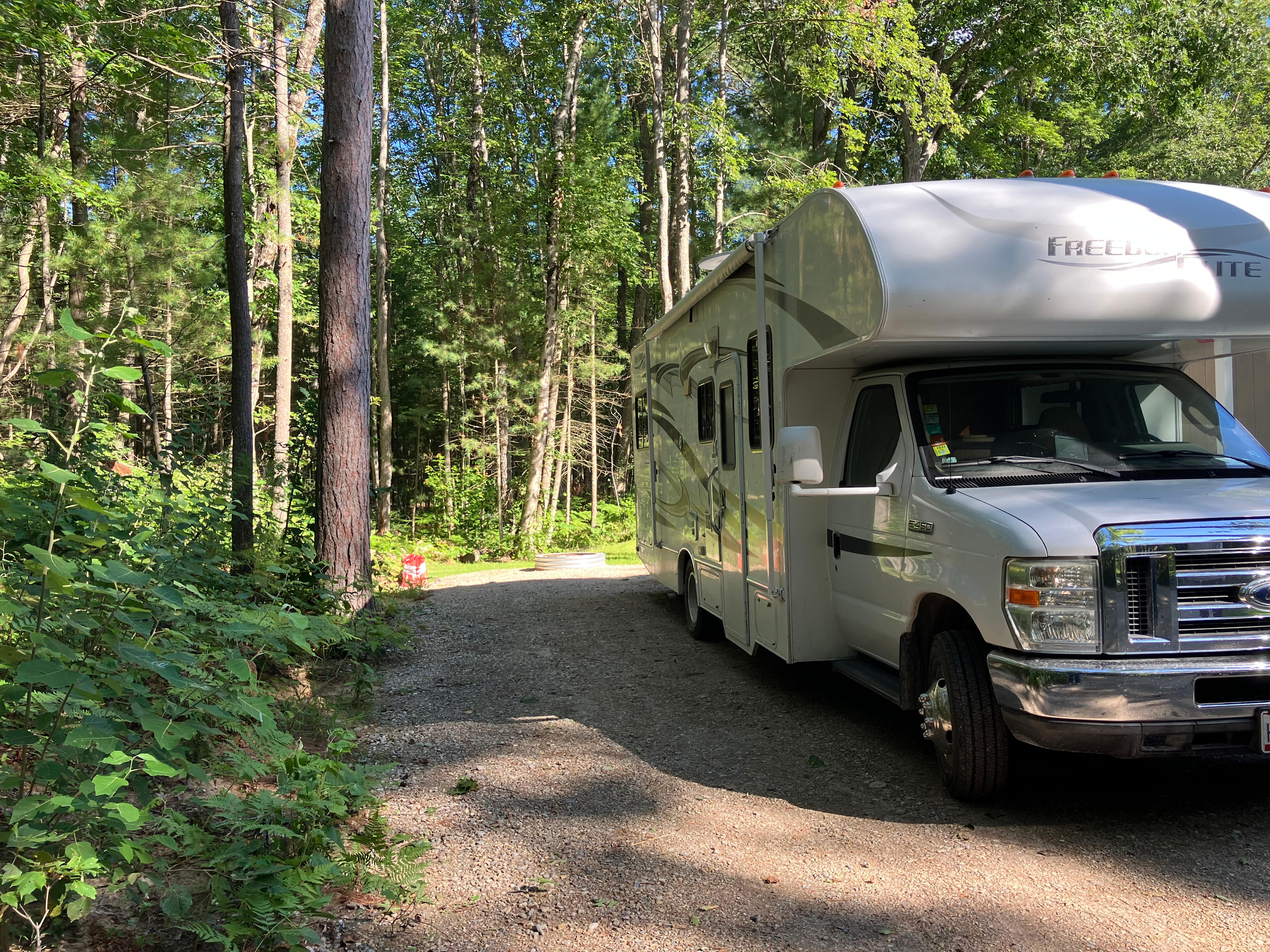 Our Quiet Wooded RV Campsite