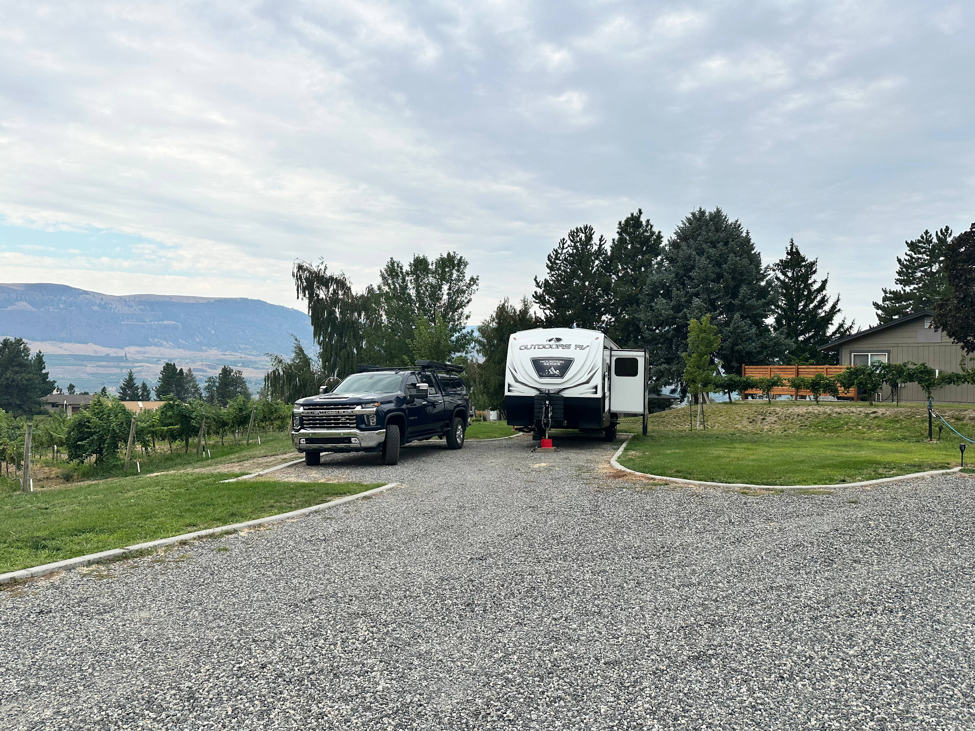 Front view of site B