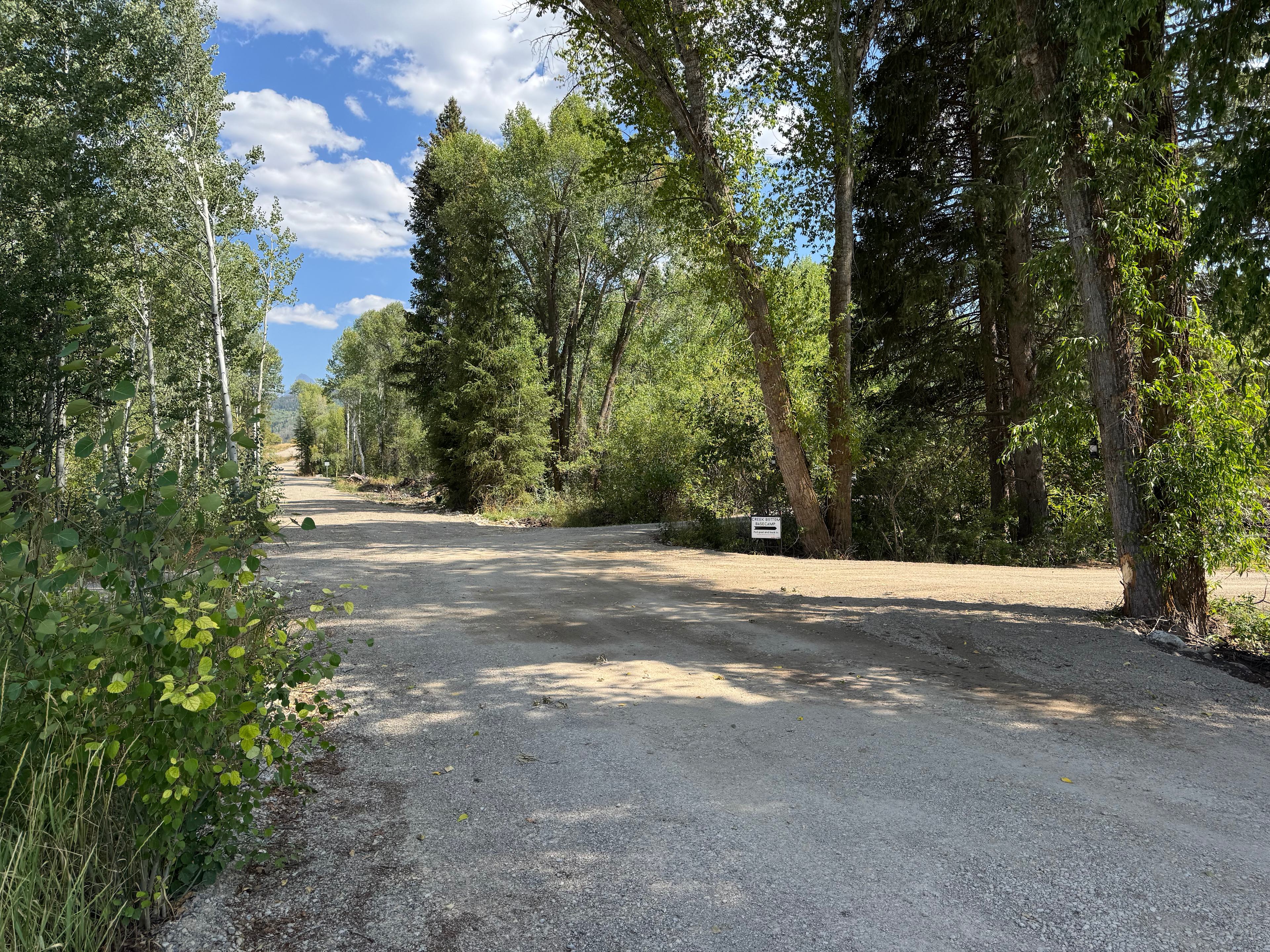 Private road access.