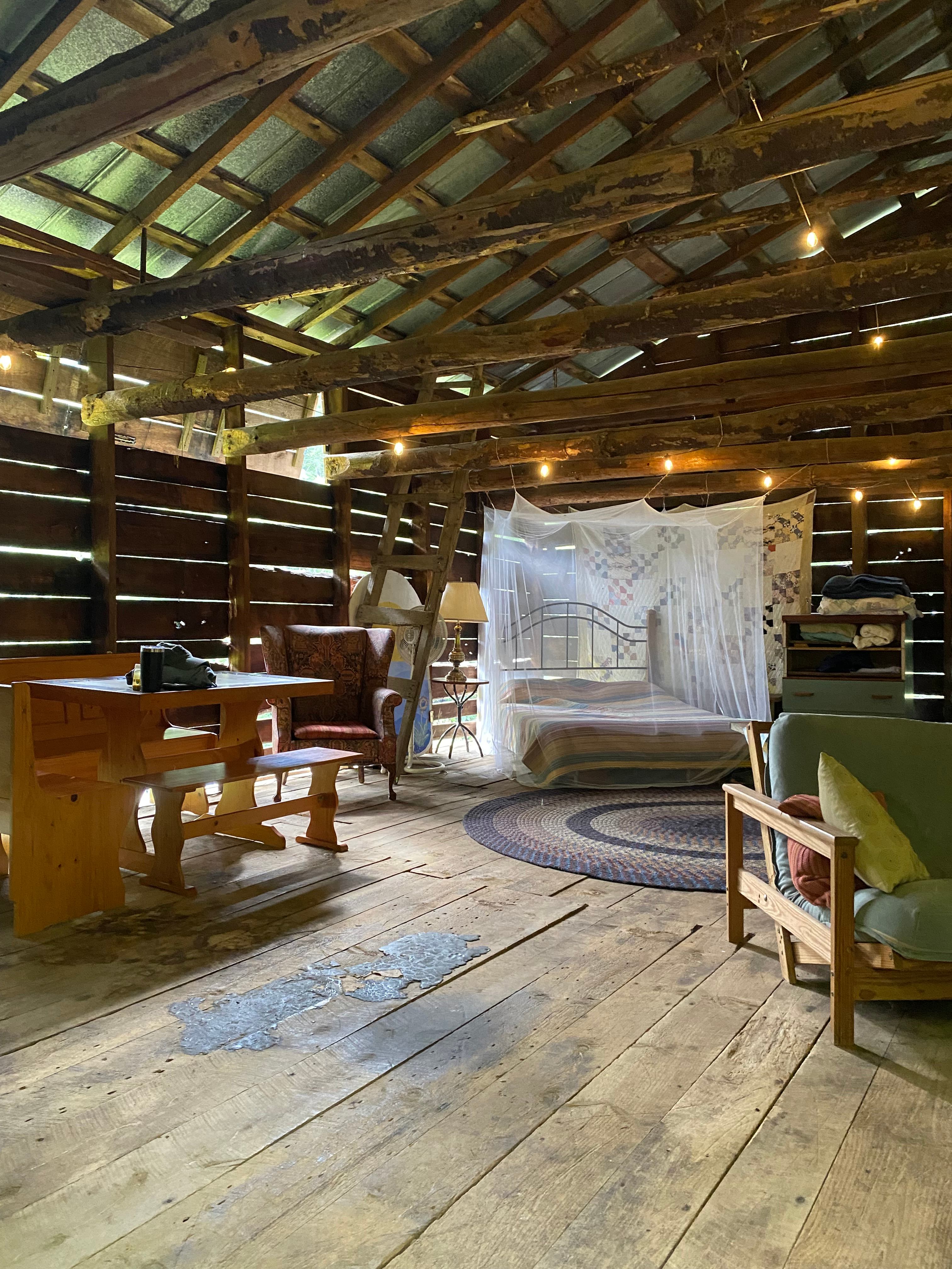 Nets work great in keeping bugs out! However ideal to wear bug spray even inside as you are sort of exposed to the elements. 