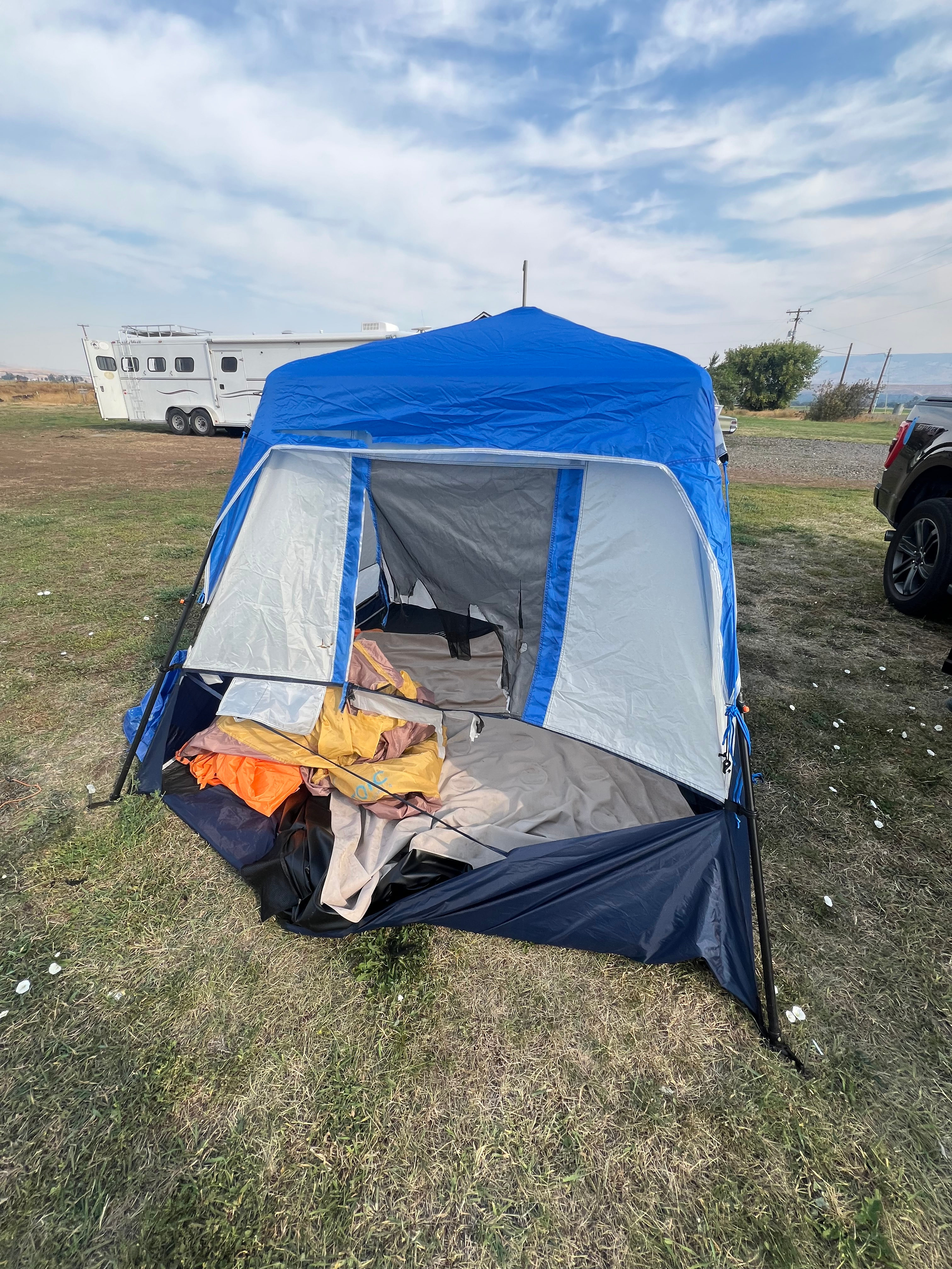 Destroyed Tents