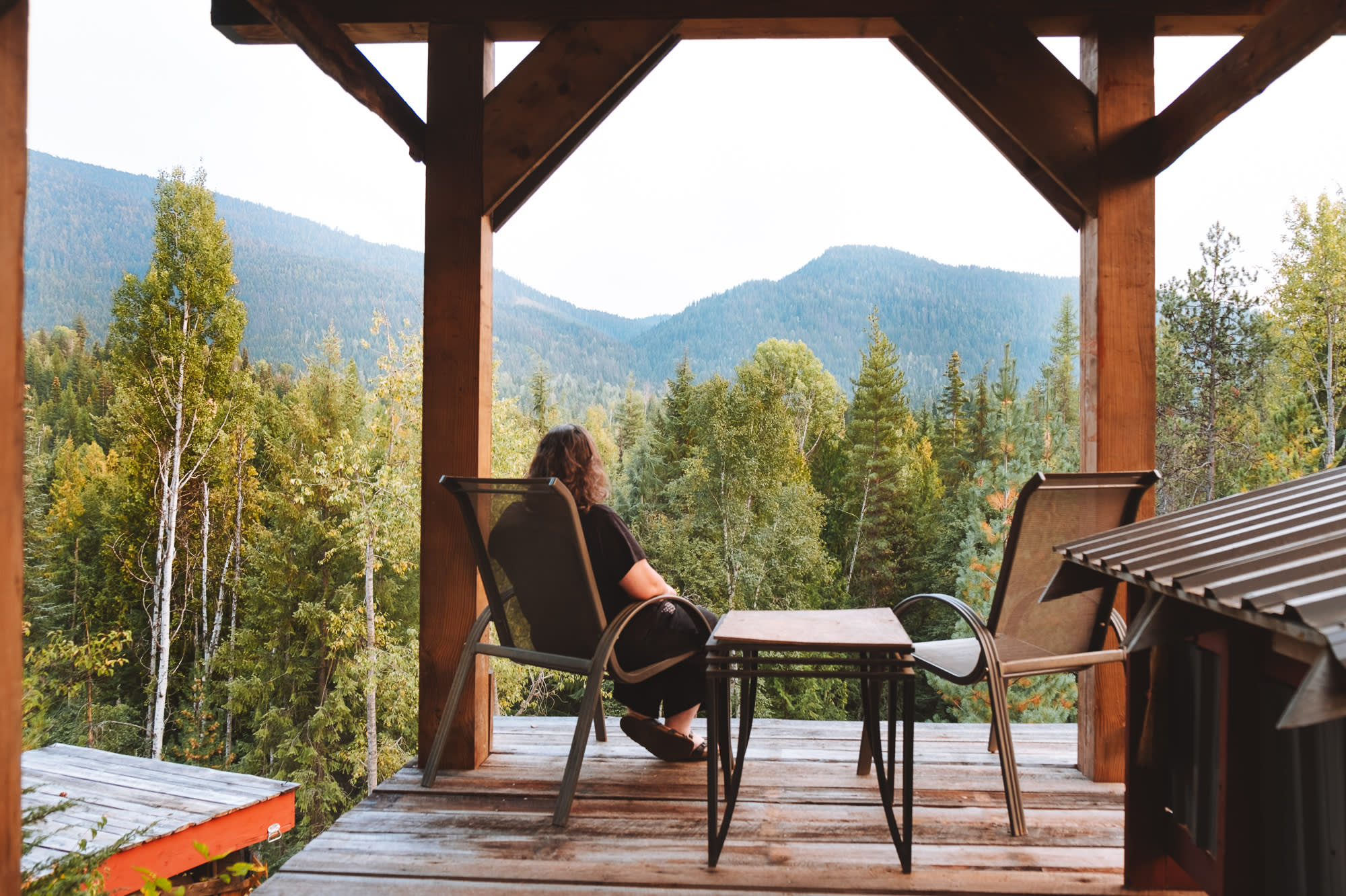The mountain view from the Gazebo! 