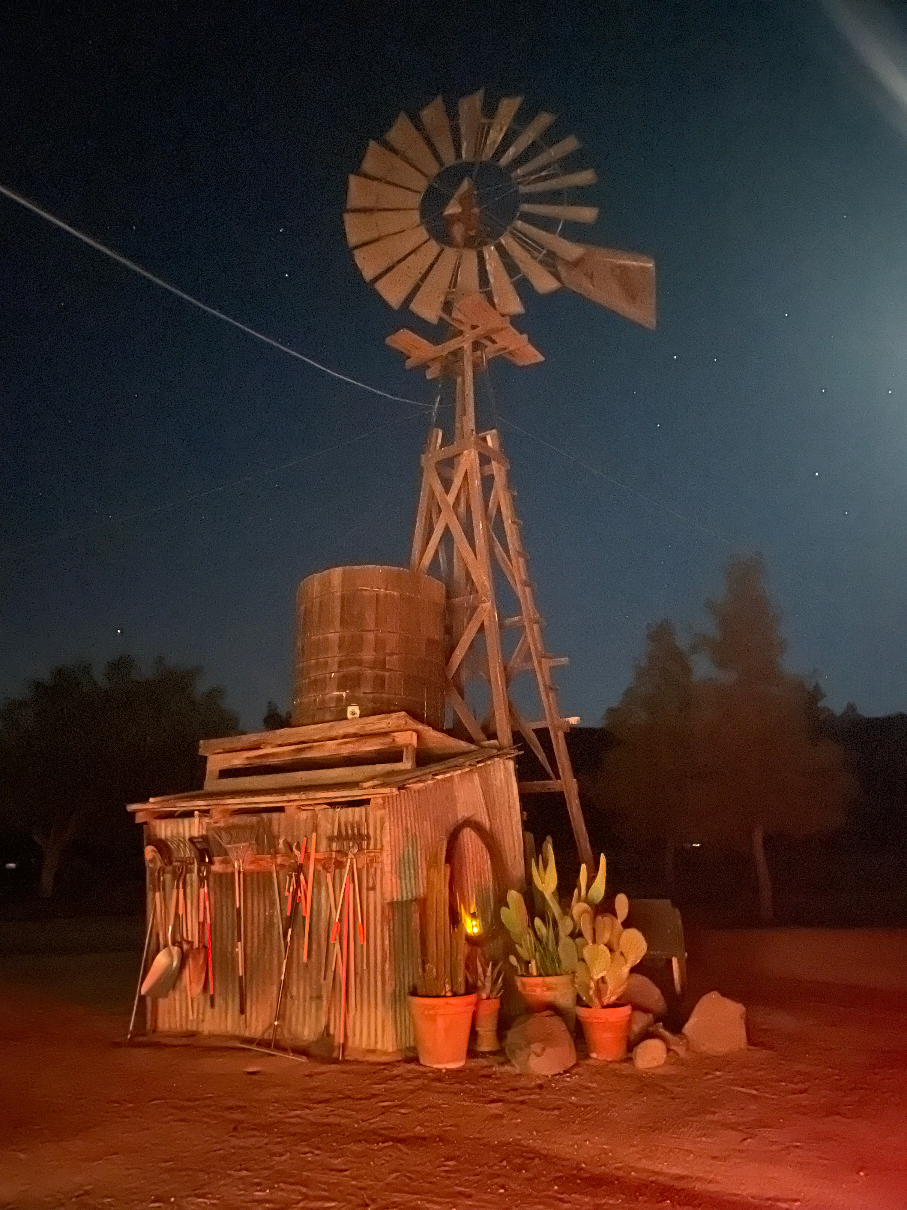 Windmill near the shop 