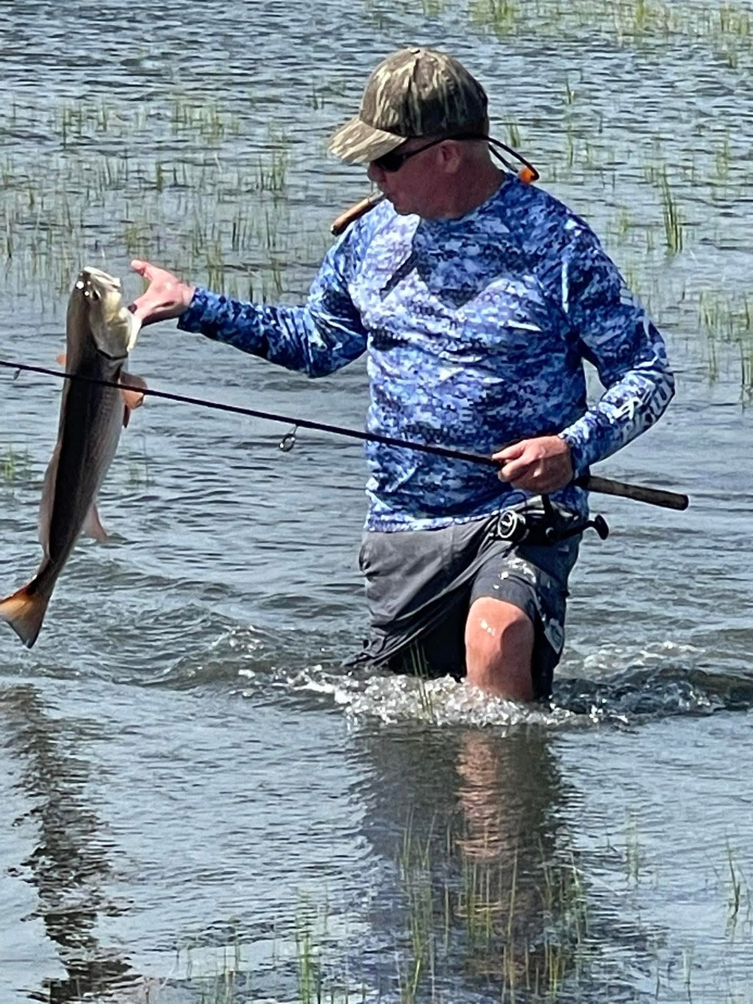 Catching redfish 