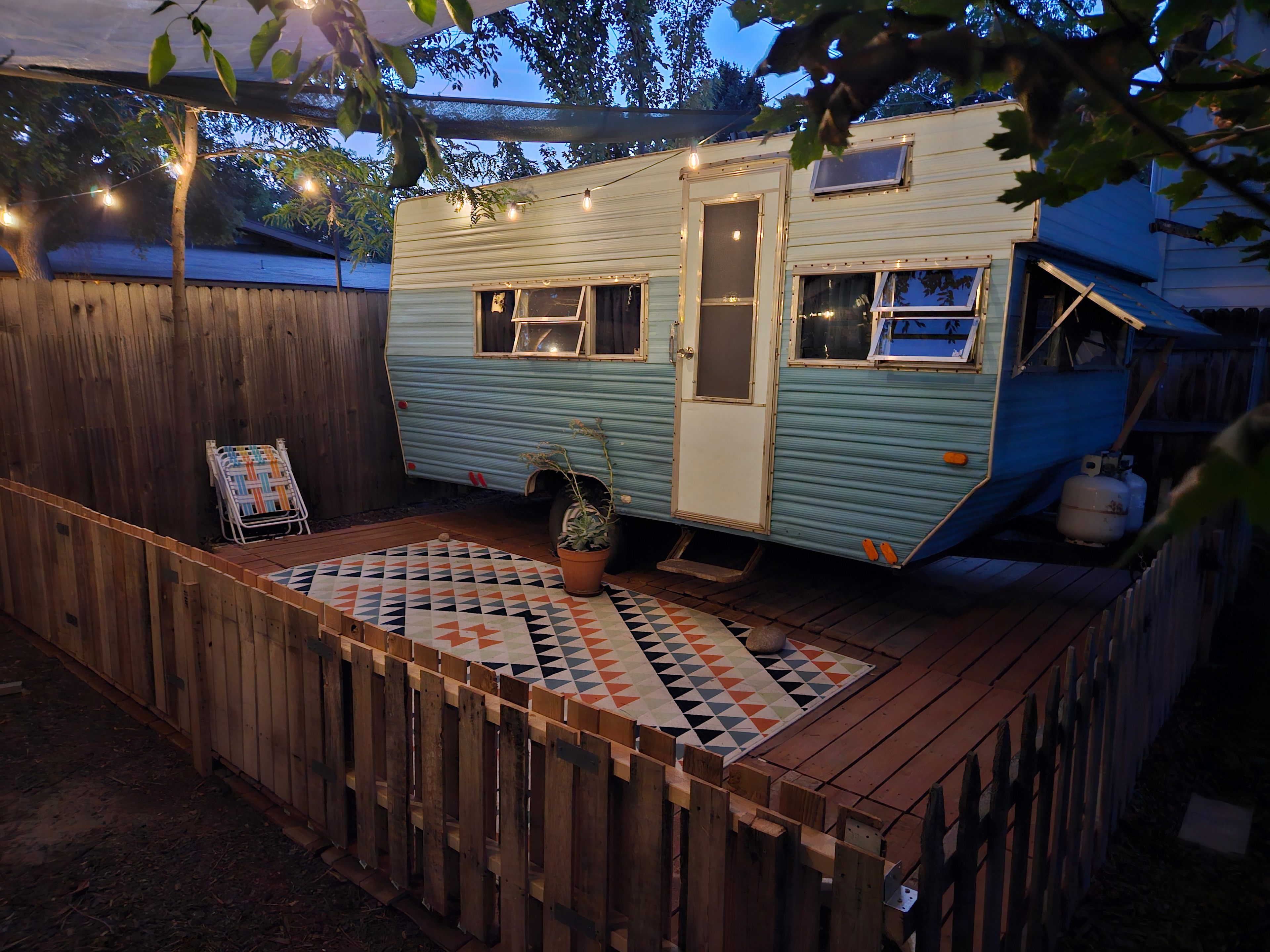 Blue Betty Vintage Camper