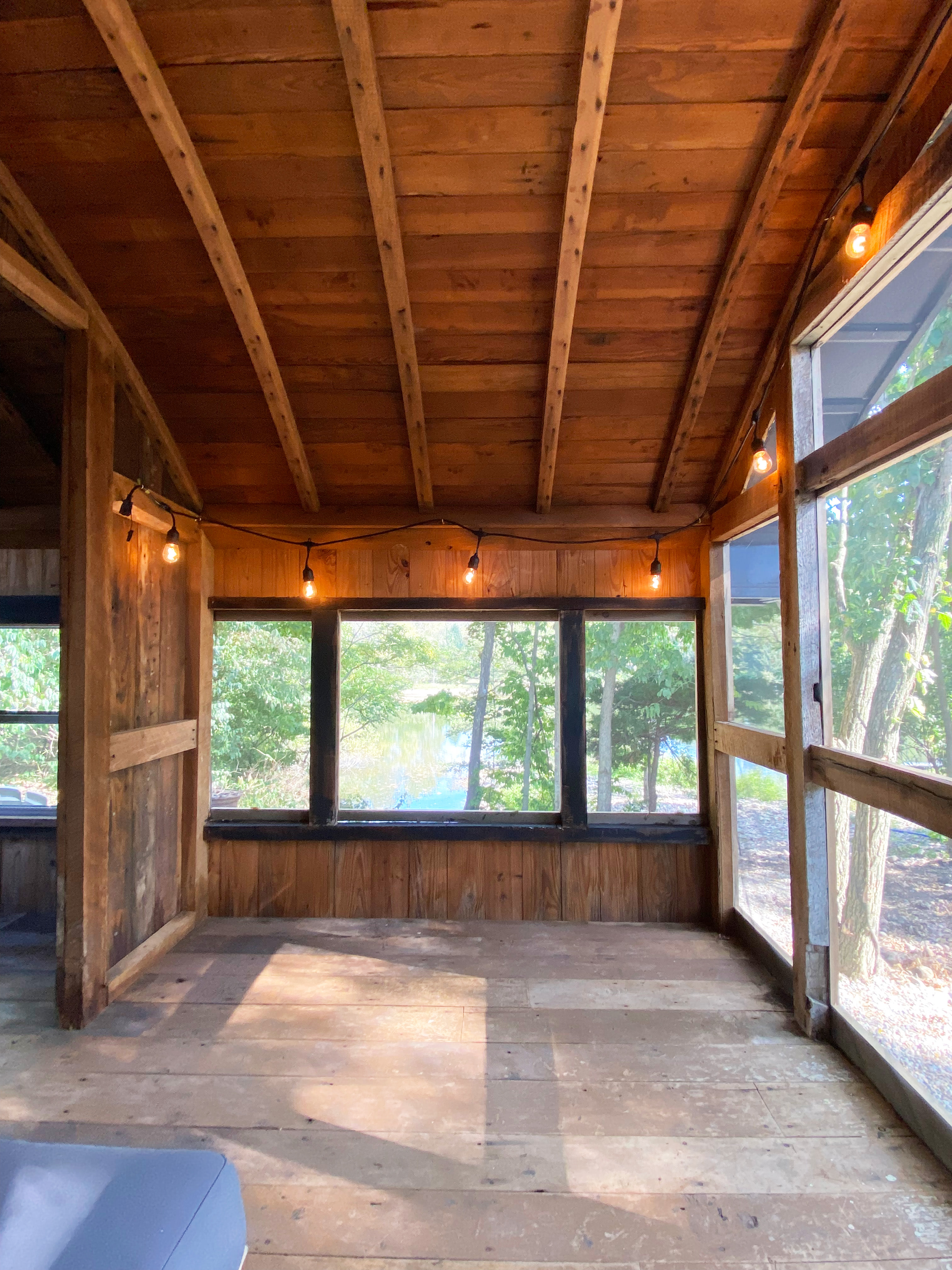 View from within the screened porch.