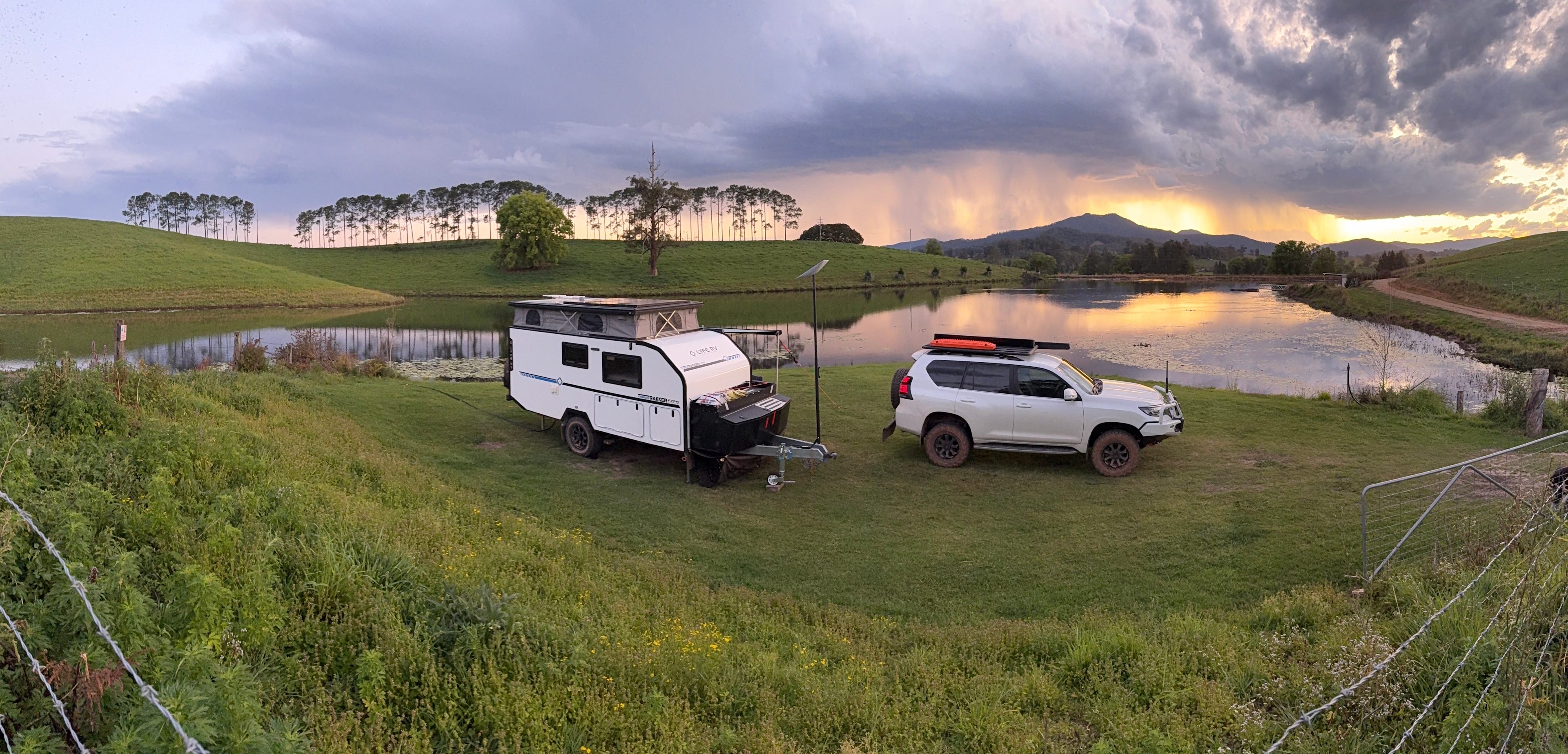 Lake View site.  Plenty of room for 15ft van. 