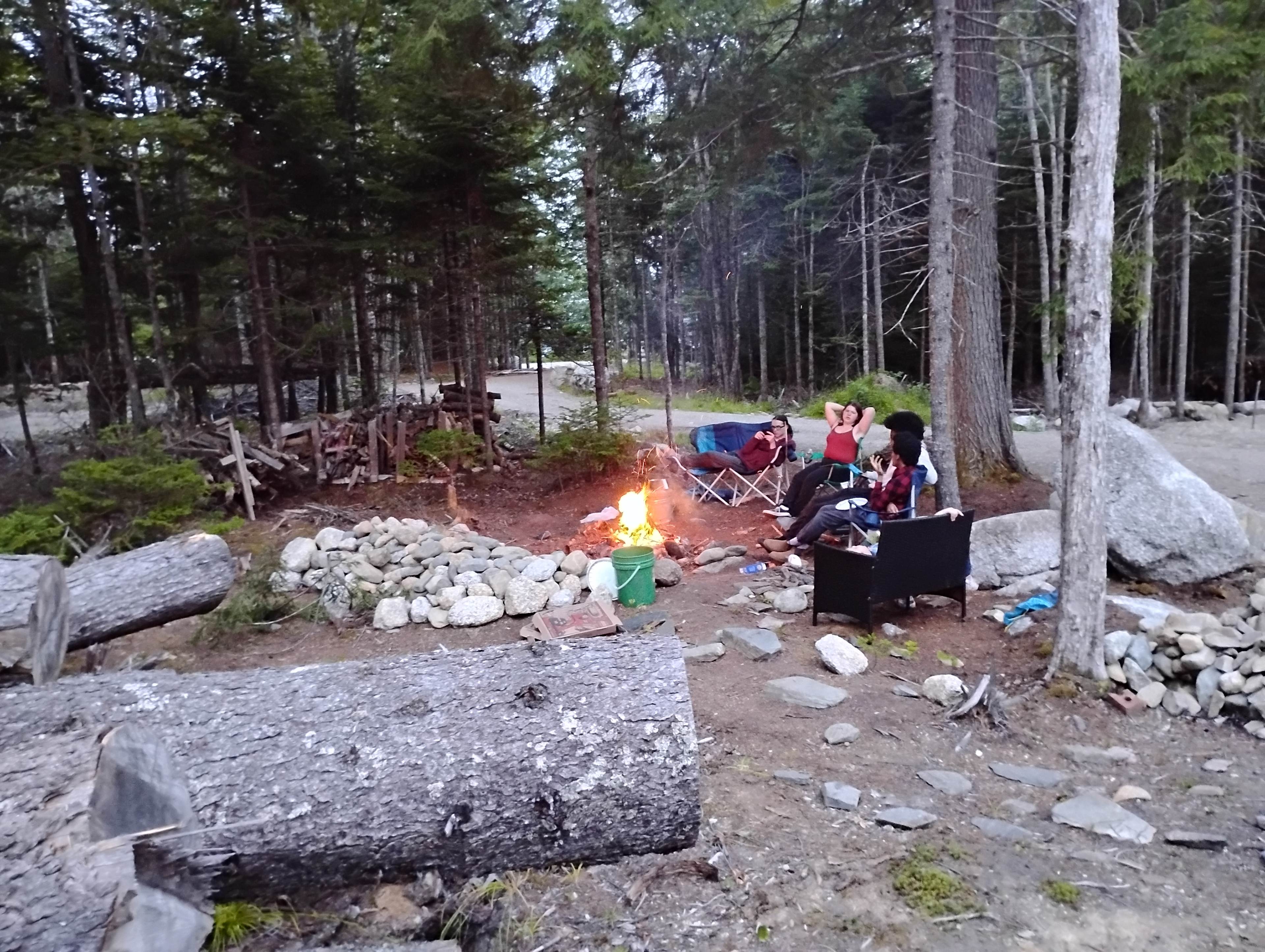 Folding camp chairs not included.