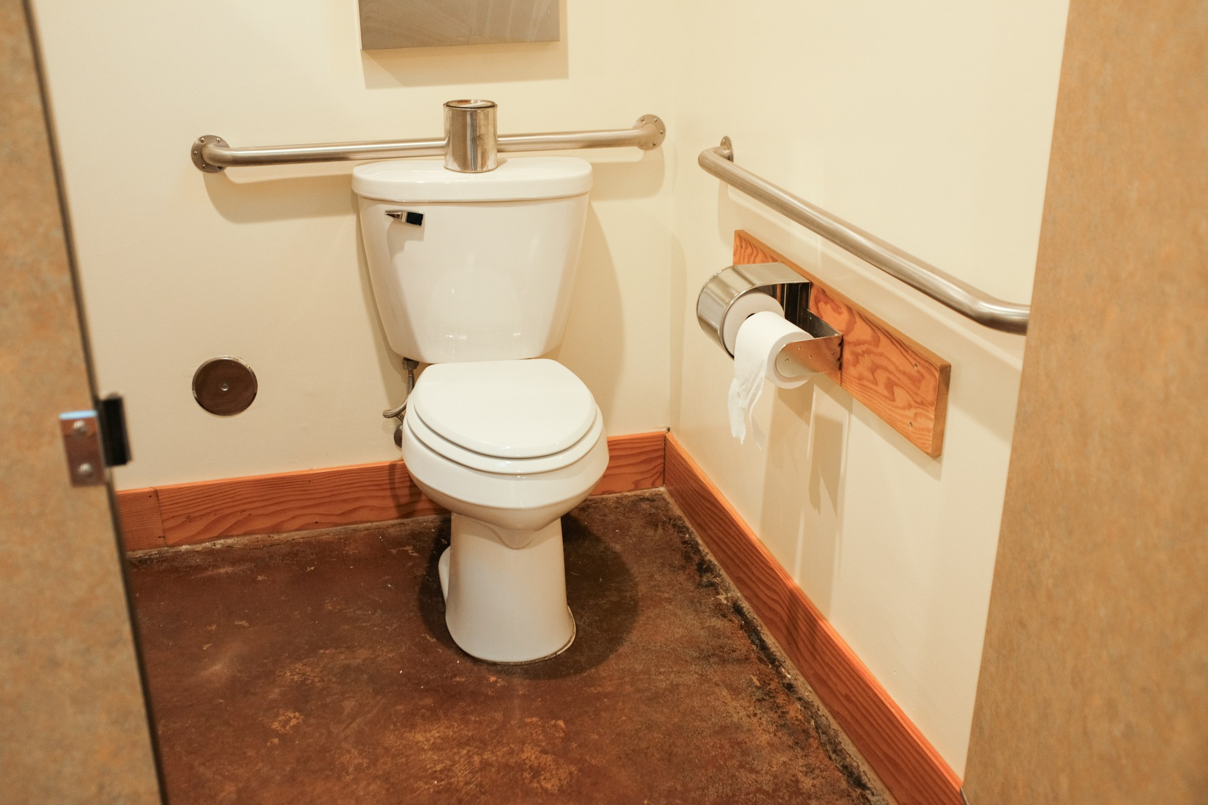 Inside the bathhouse