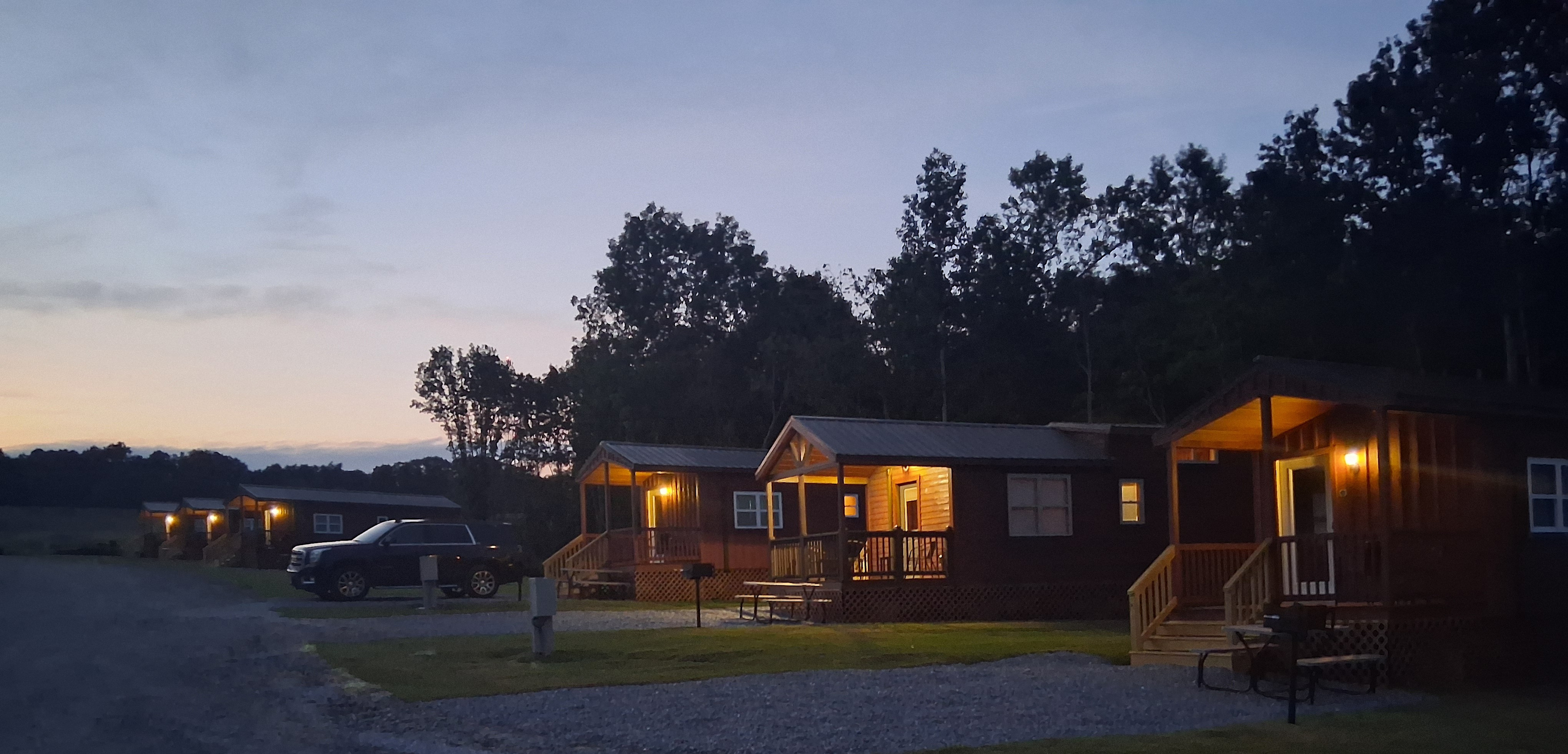 Contact us for information on our 1 or 2 bedroom cabins.  Available for day, week or monthly rent.