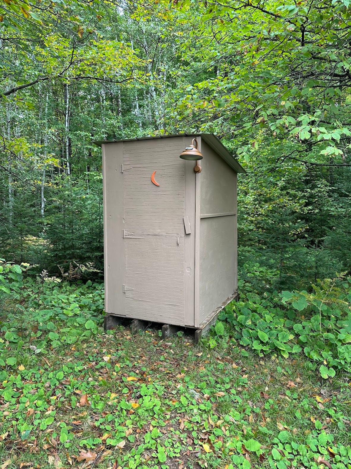 Pit toilet was very clean! So pleasant!