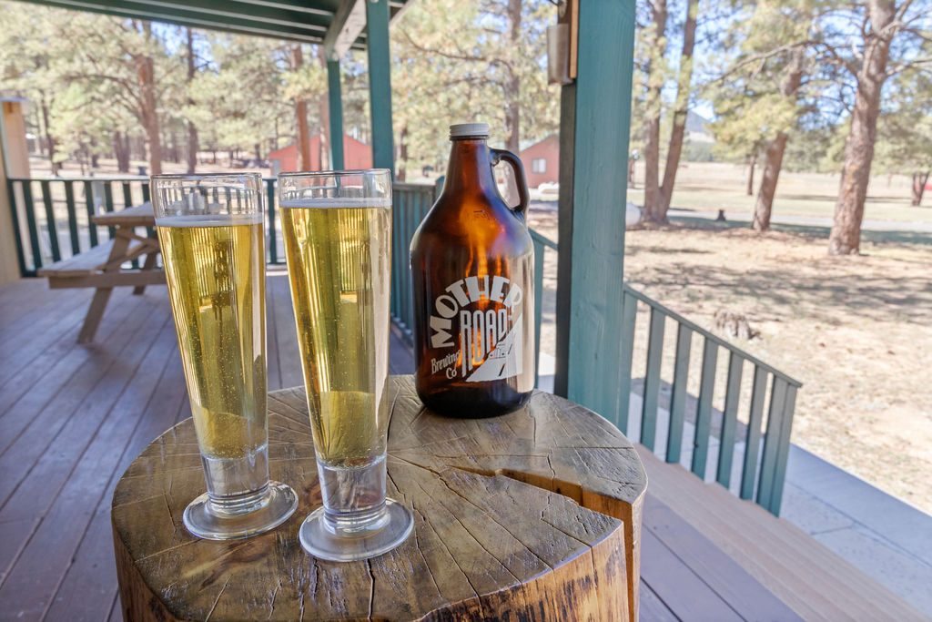 Enjoy your adult beverages on our deck