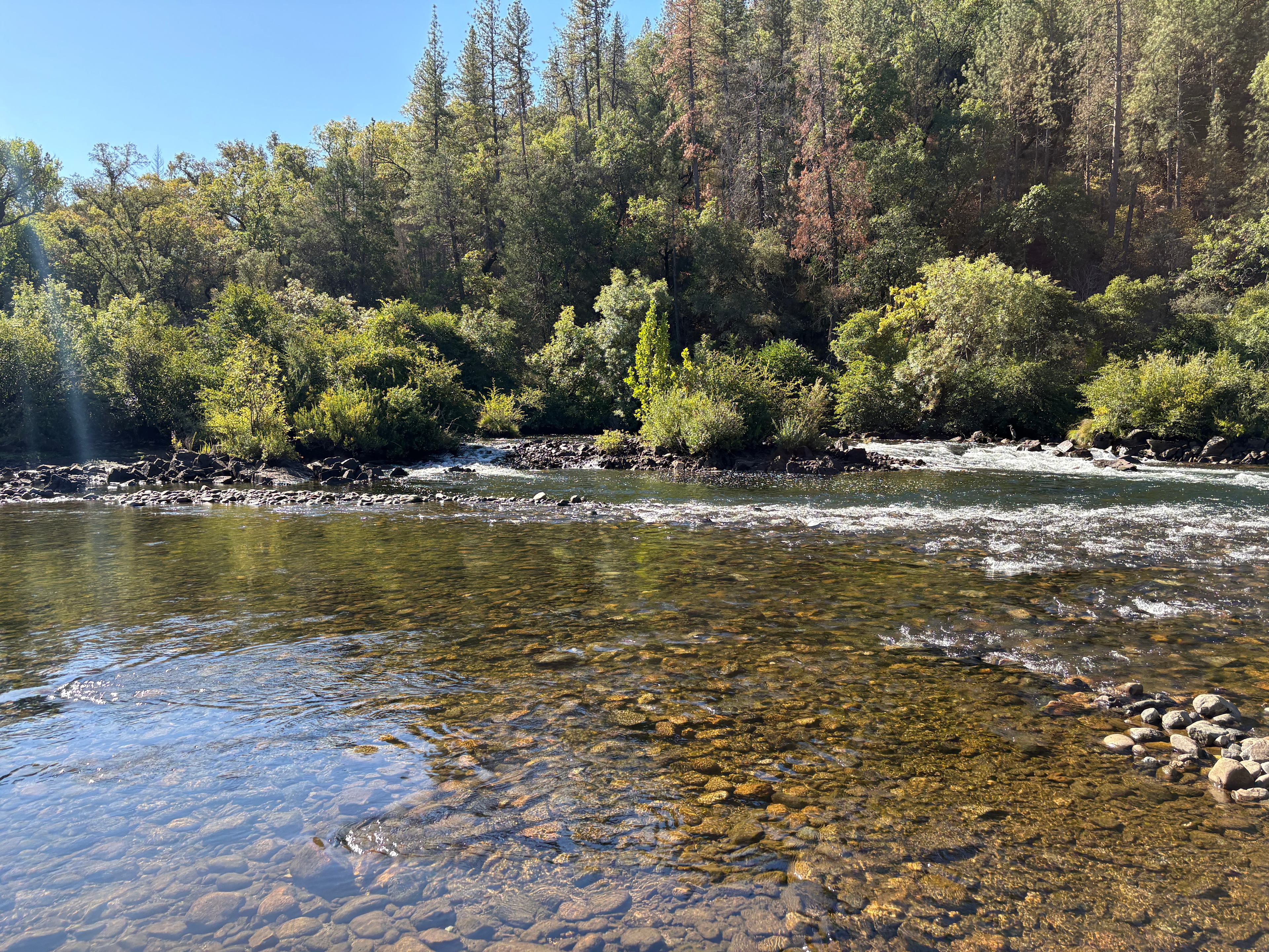 Fishing hole 15 minutes away from campsite.
