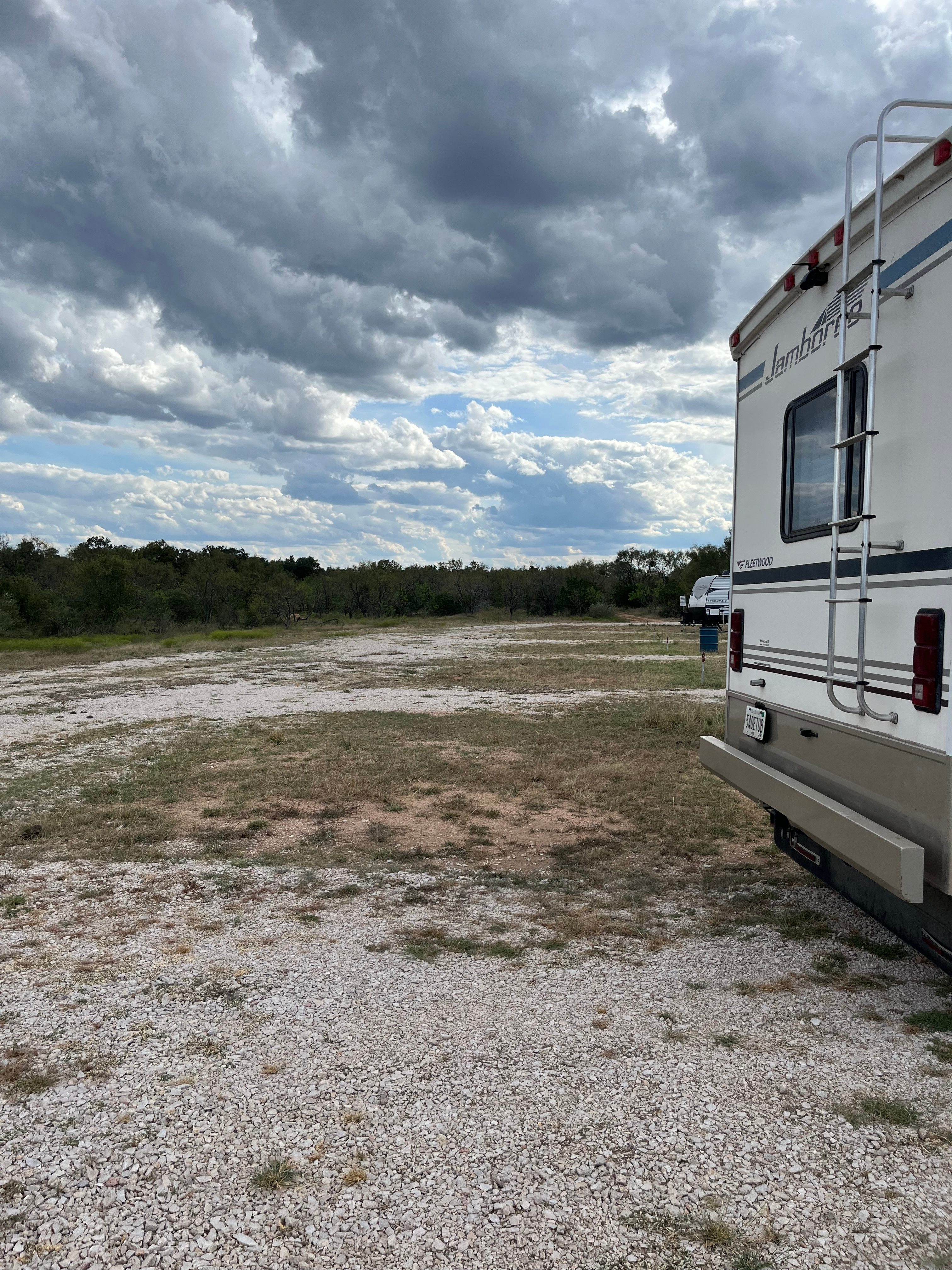 No shade and no privacy for RV campers.
