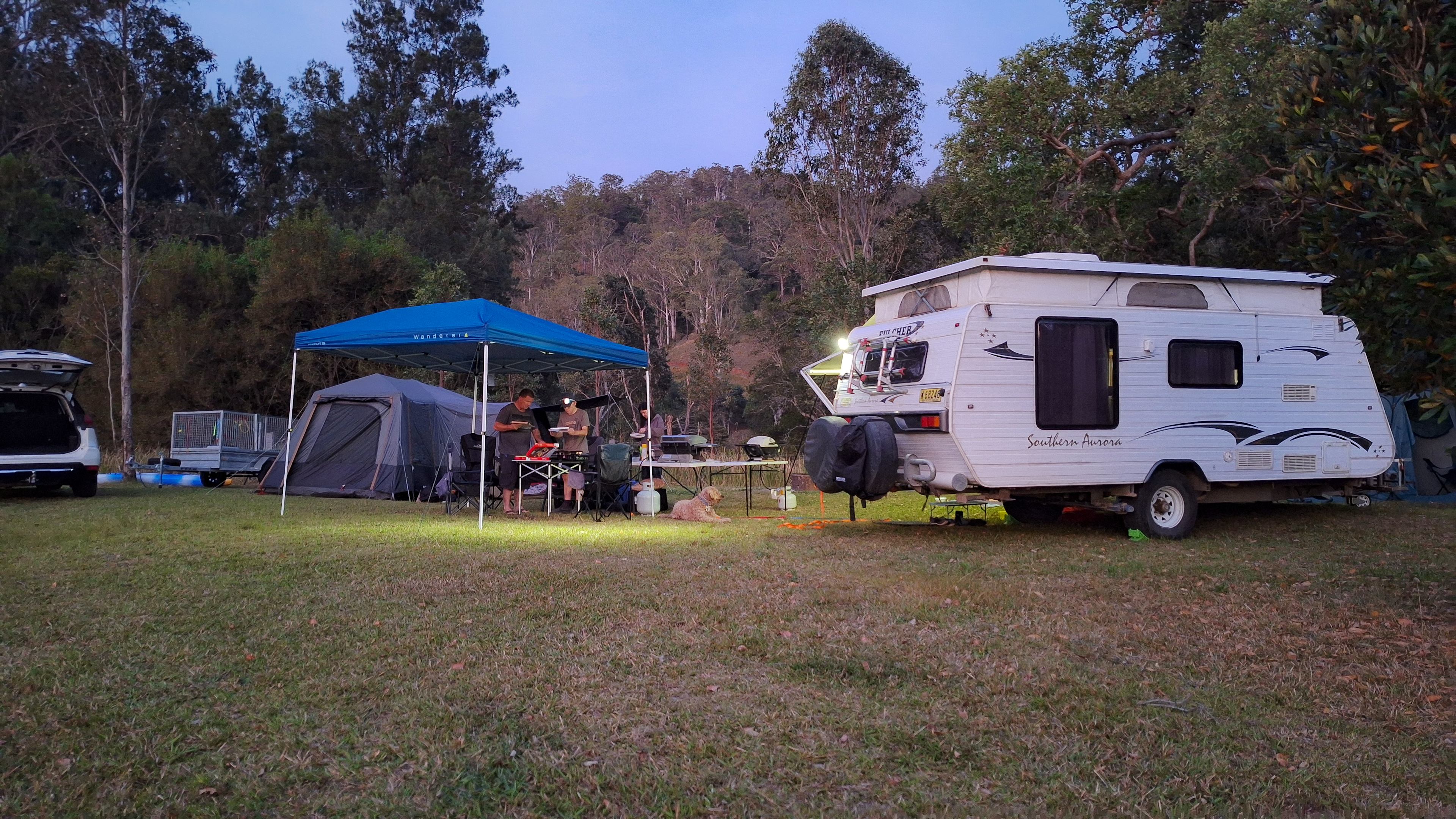 Site 3. Lovely views of the river and was nice hearing it at night, quite relaxing. 