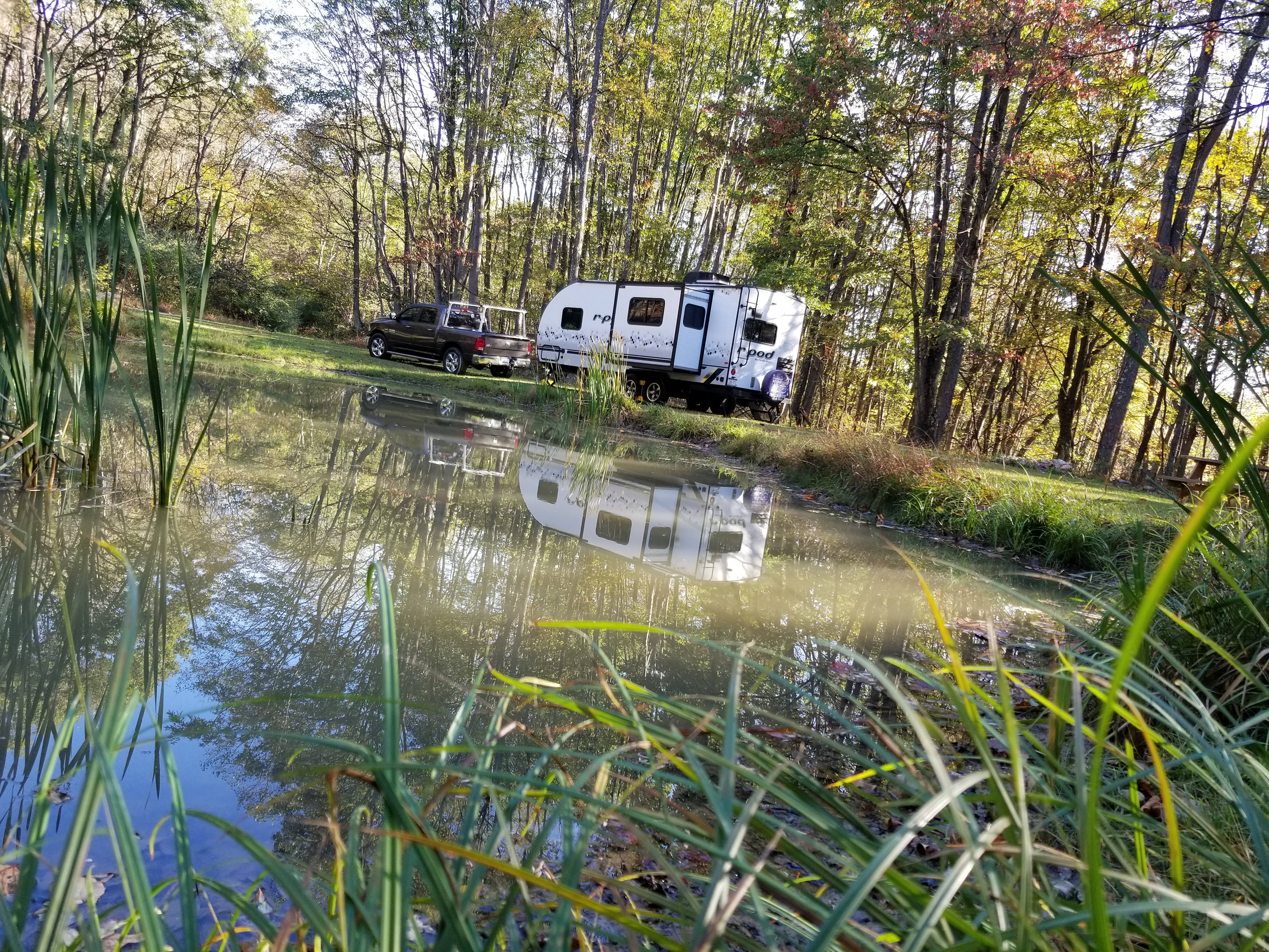 Picture taken from the back of the campsite