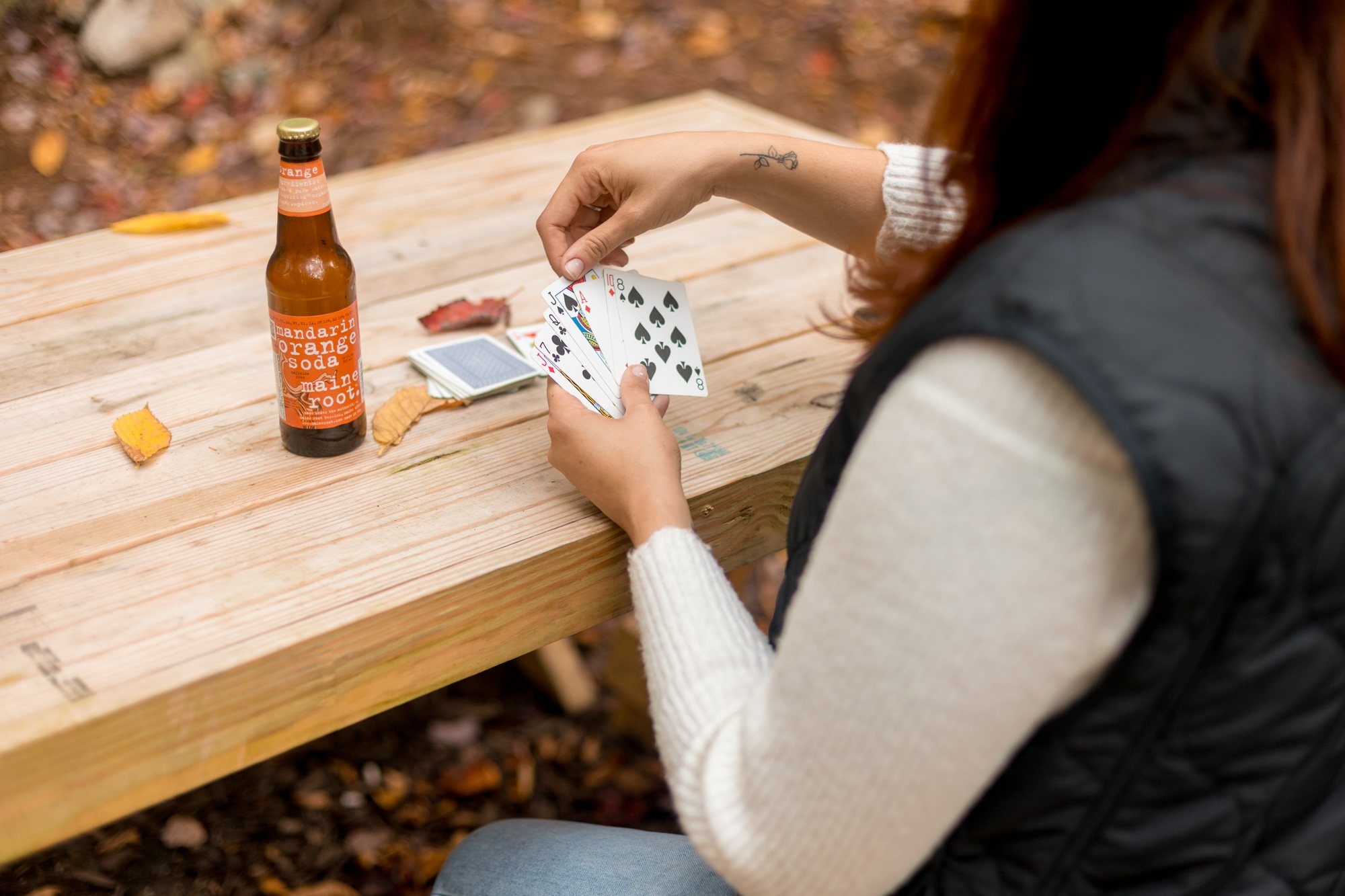 Bring some games to enjoy or have a bite at the picnic table