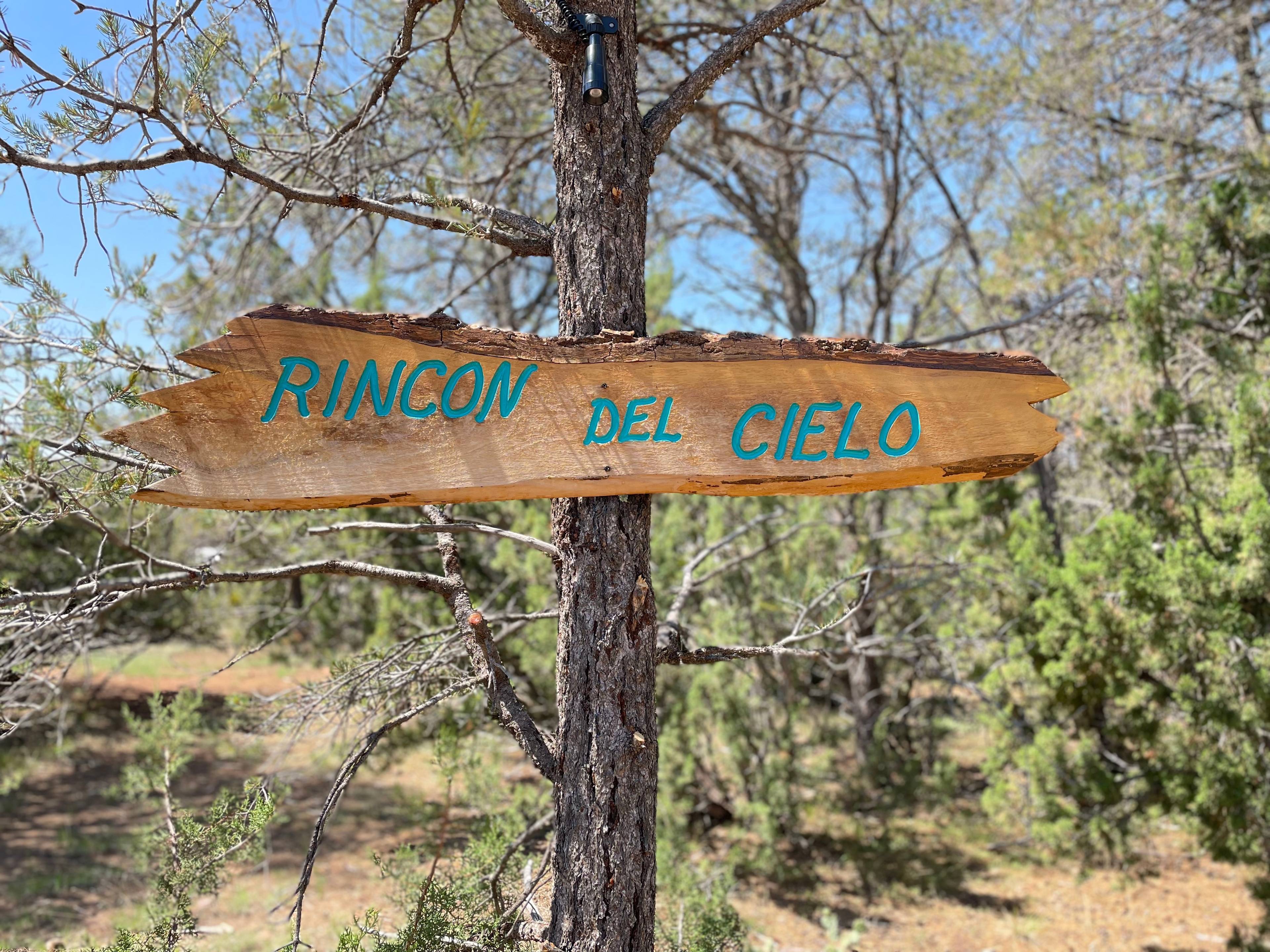 Entrance to Rincon Del Cielo. 