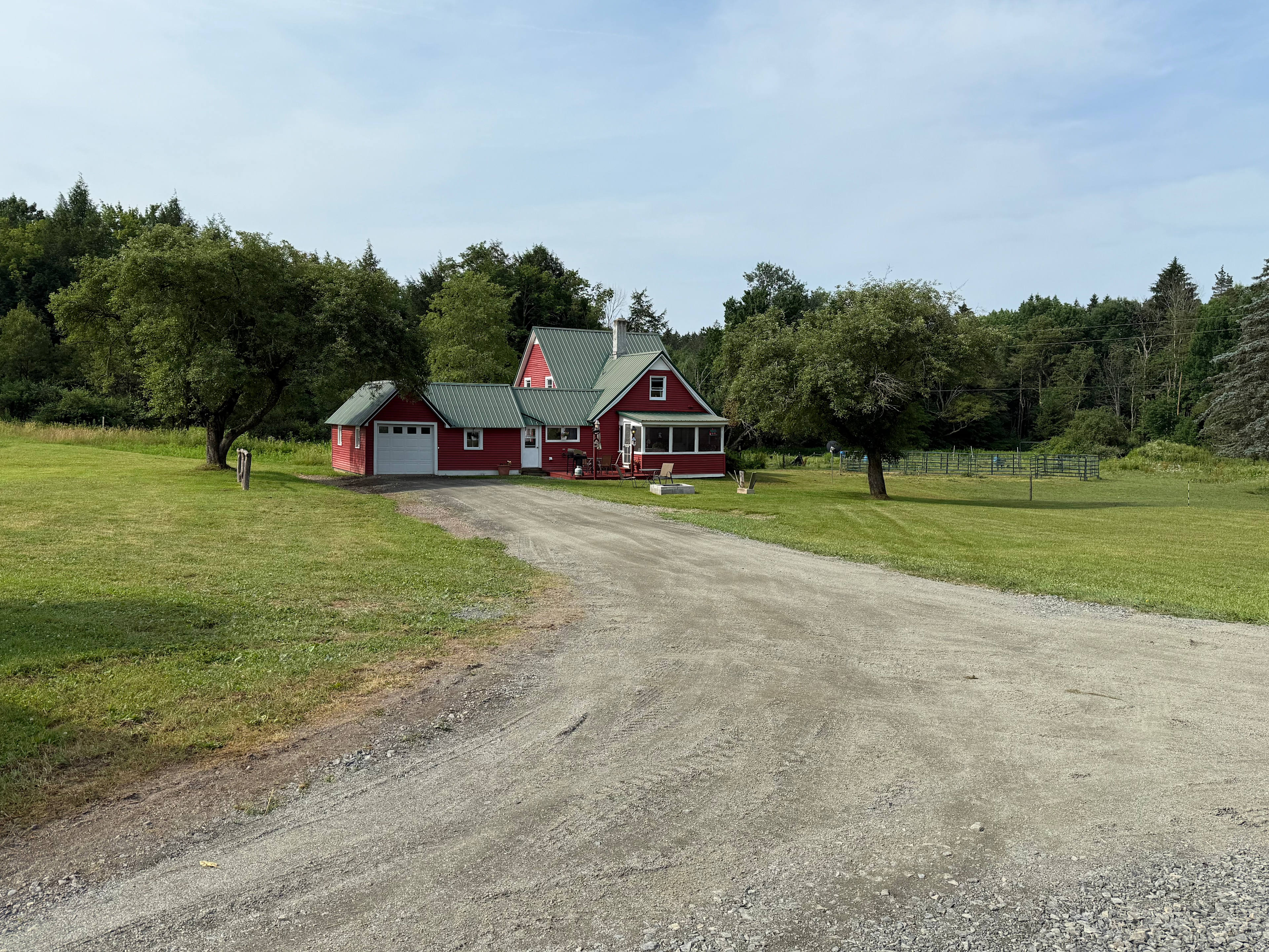 Little Red Farmhouse At Curly Maple