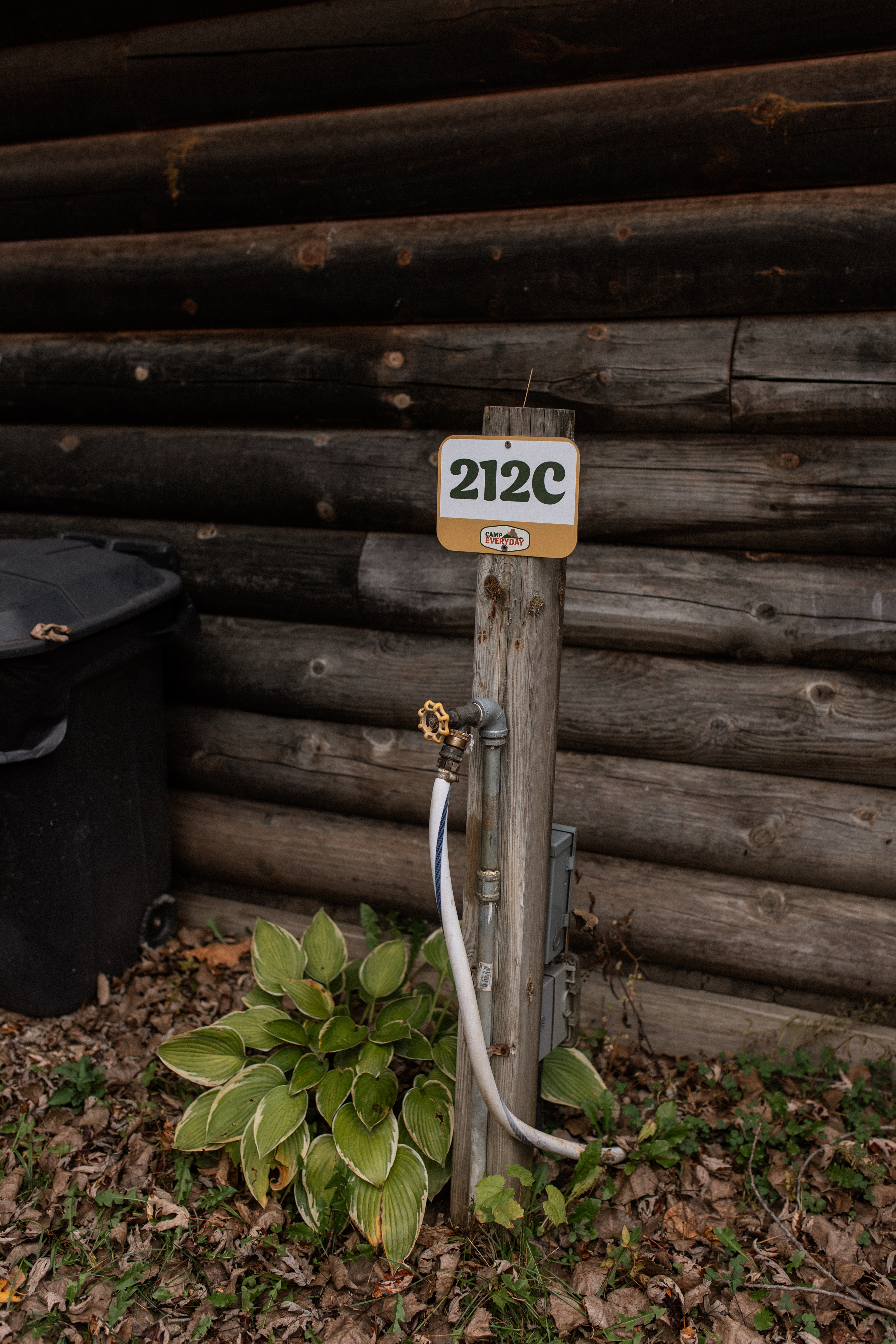 Each campsite has clear signs to indicate where your campsite is!