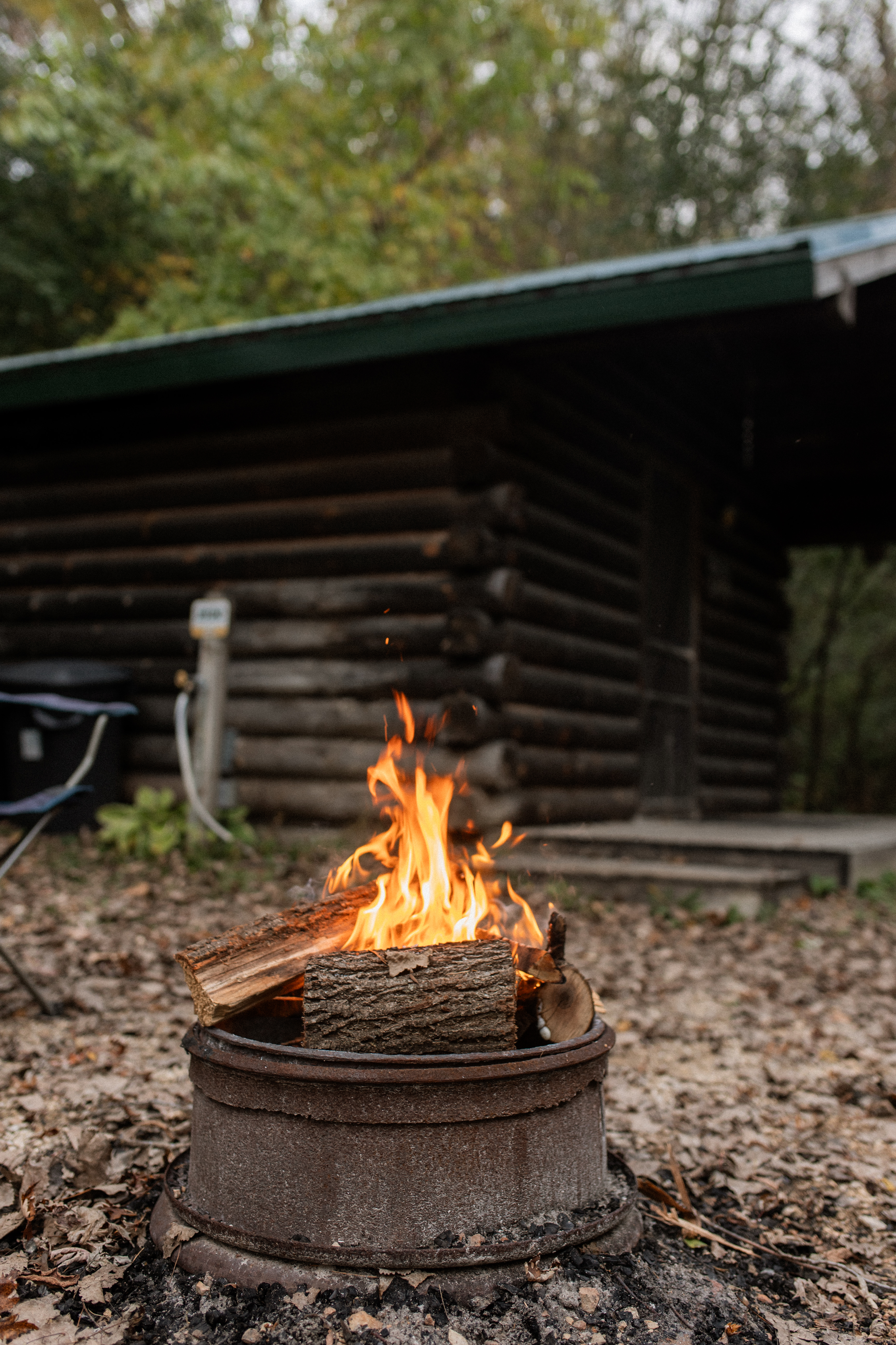 The firering was in great condition! The campground also offers firewood right at the office. 