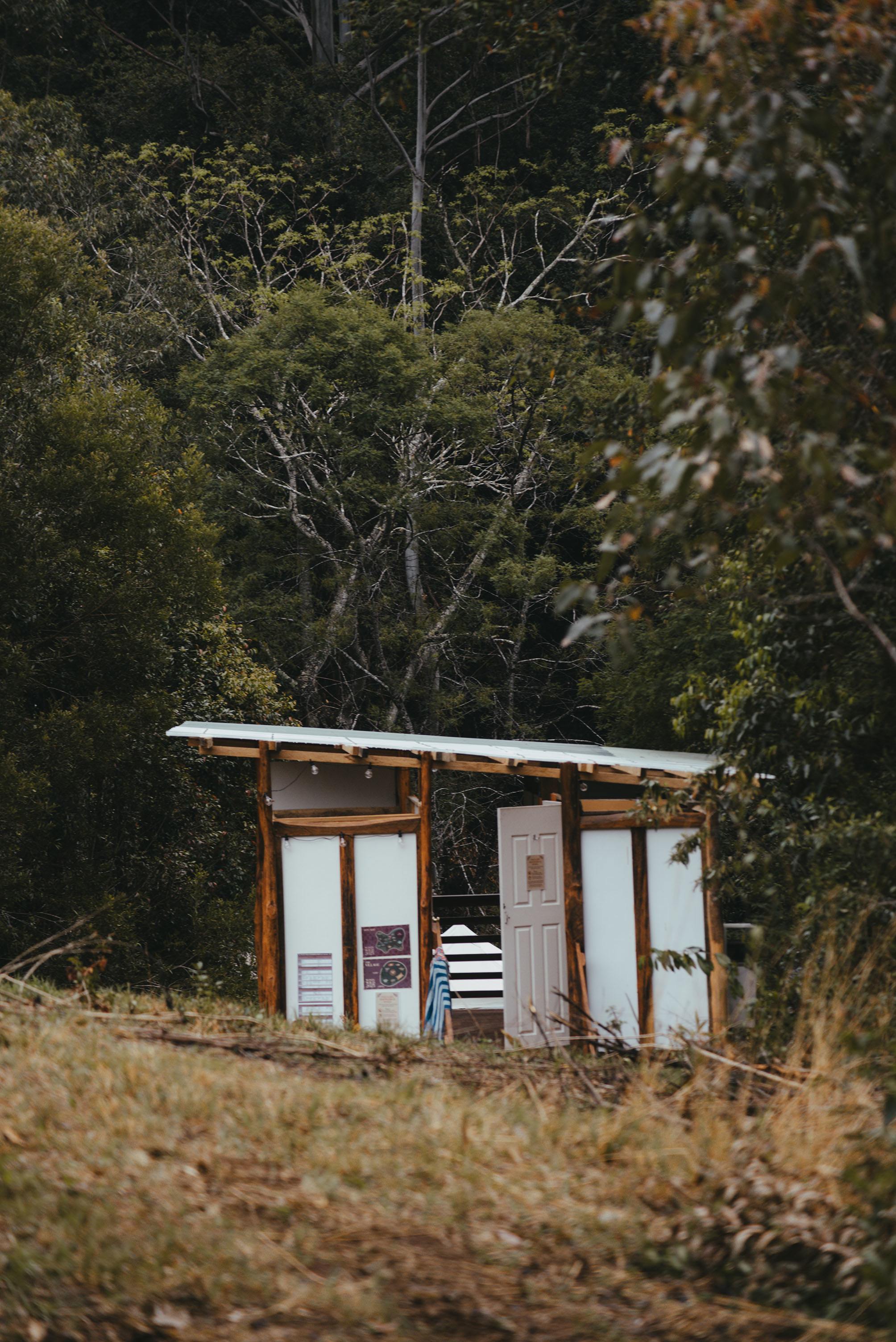 Showers and toilets at Yagaari