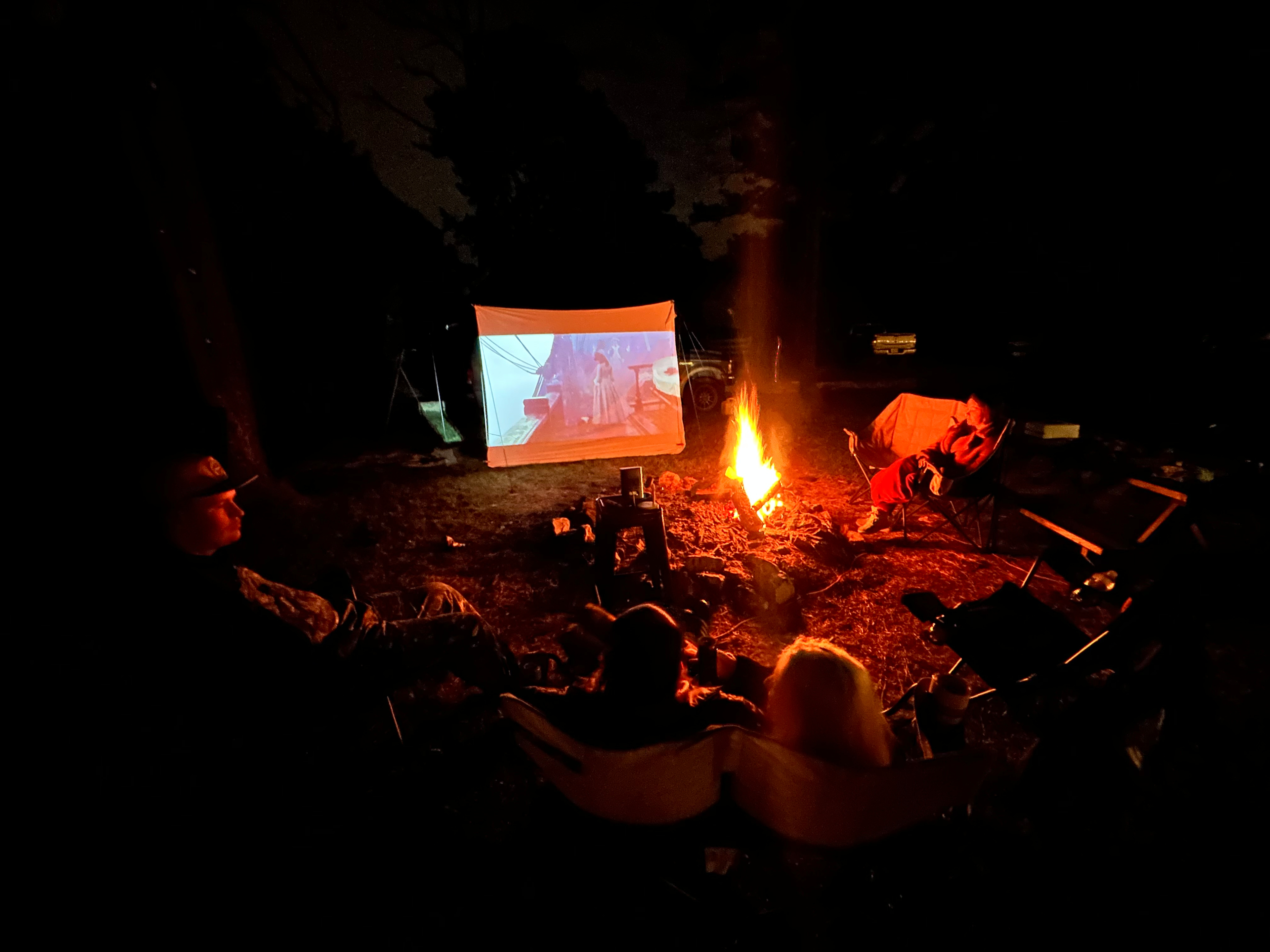 Movie night camp out 