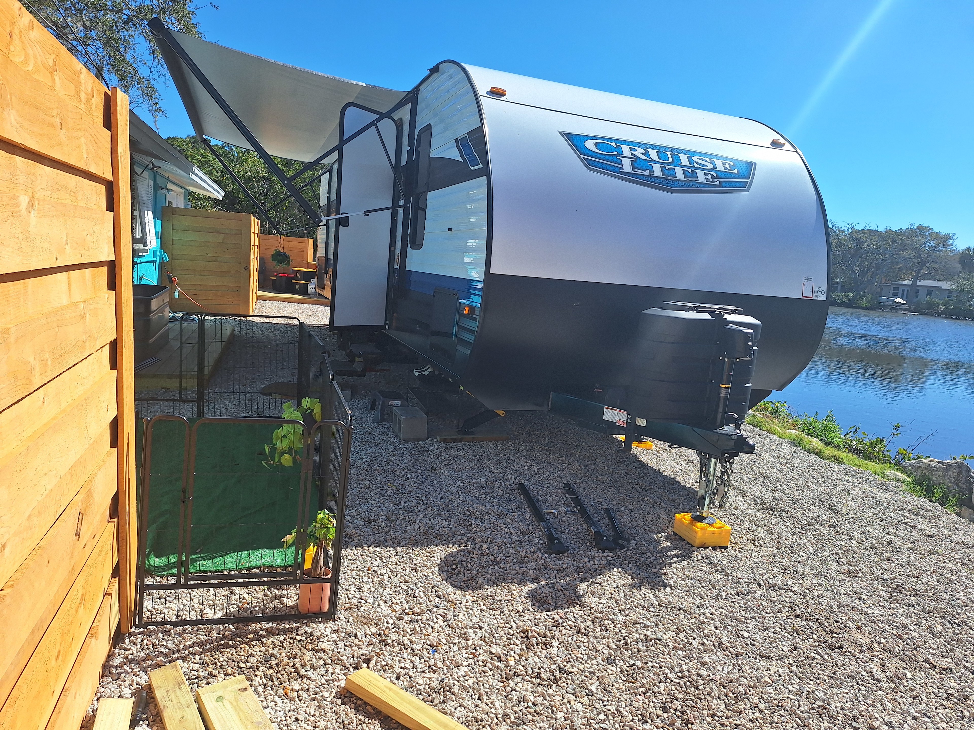 Lake Front Private Fenced Camping
