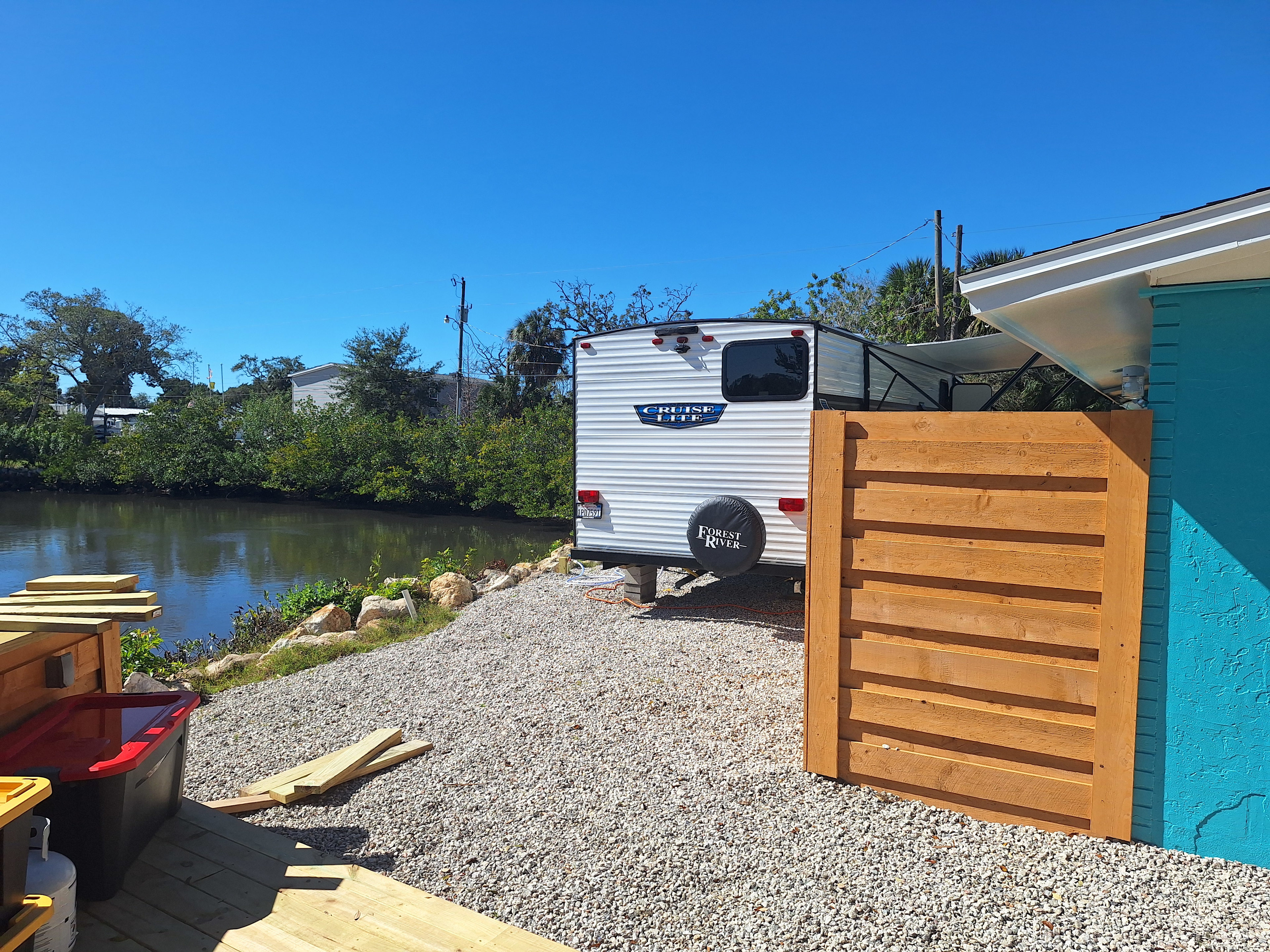Lake Front Private Fenced Camping