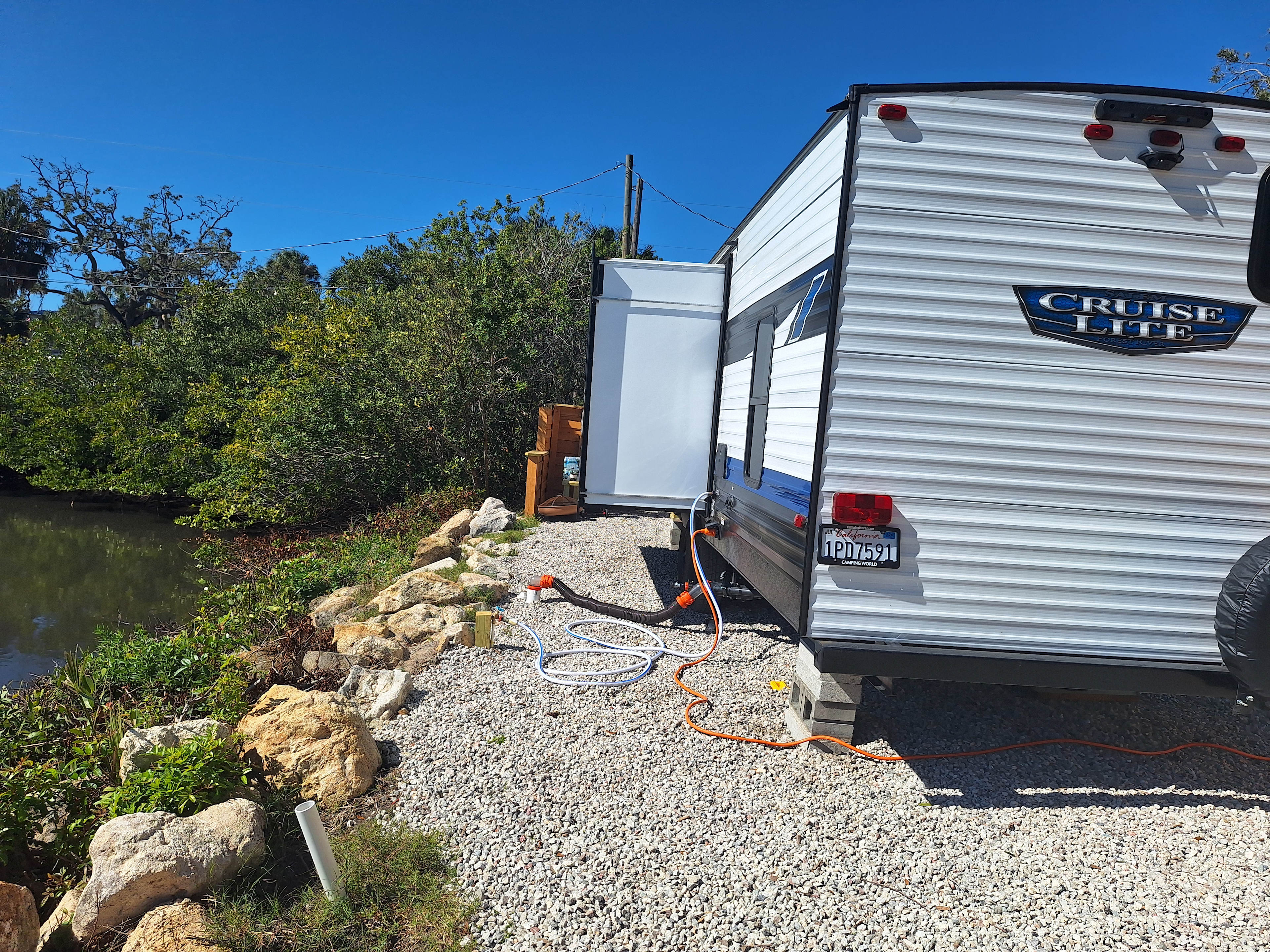 Lake Front Private Fenced Camping