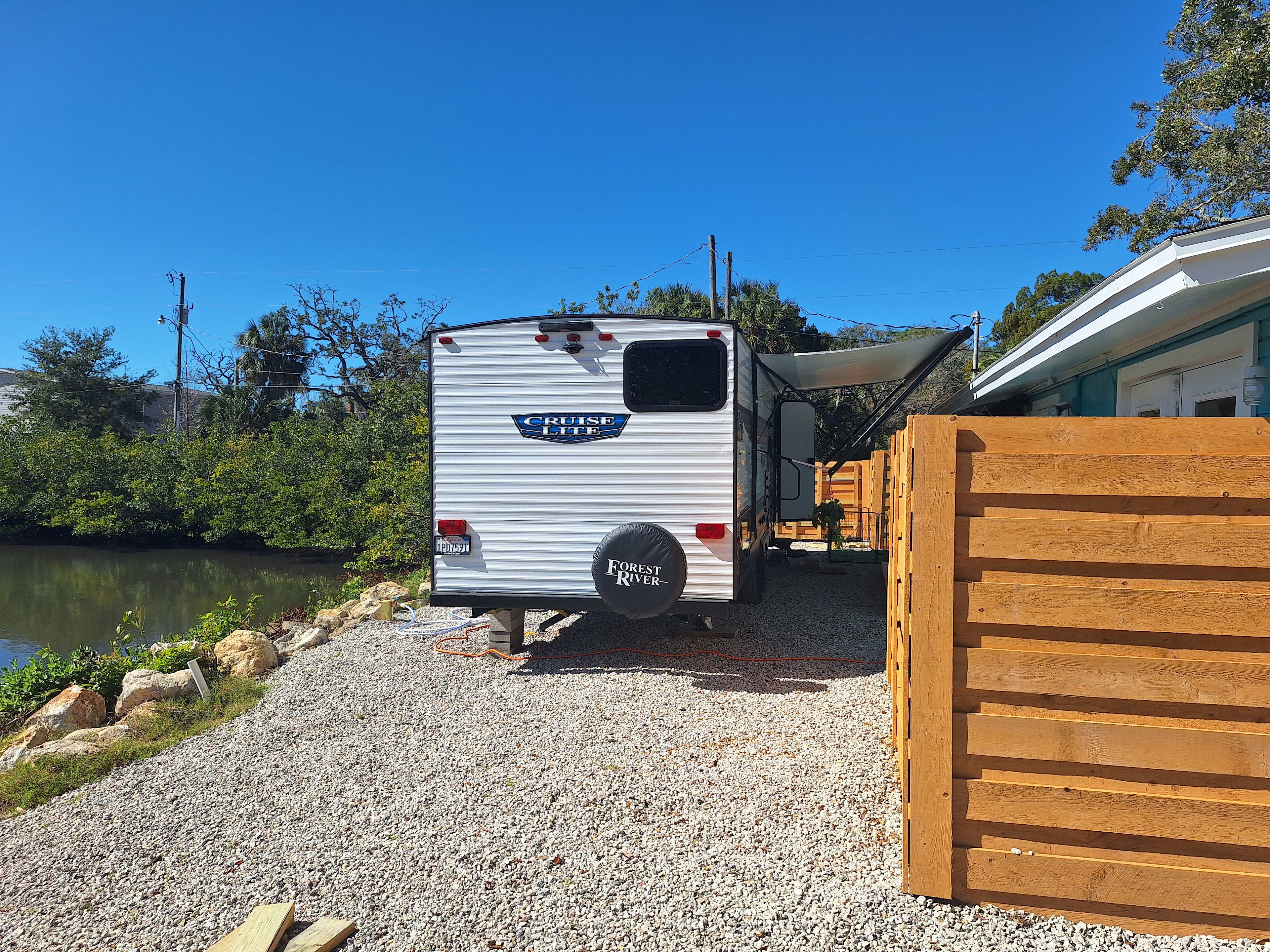 Lake Front Private Fenced Camping