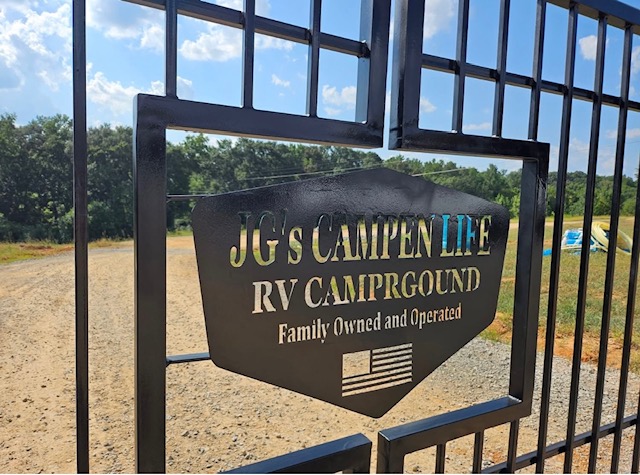 Campen by the creek in Alabama