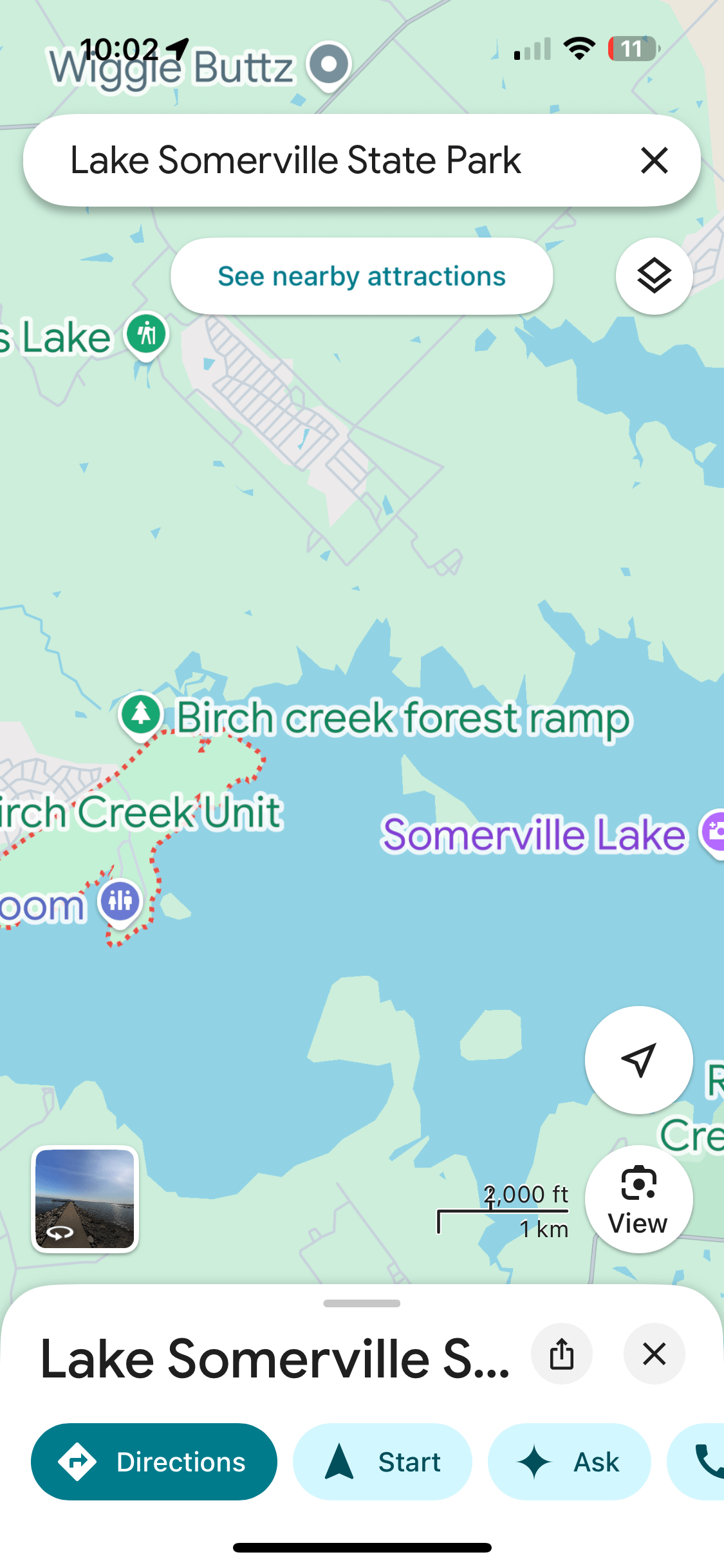 Lake Somerville Birch Creek Unit Campground