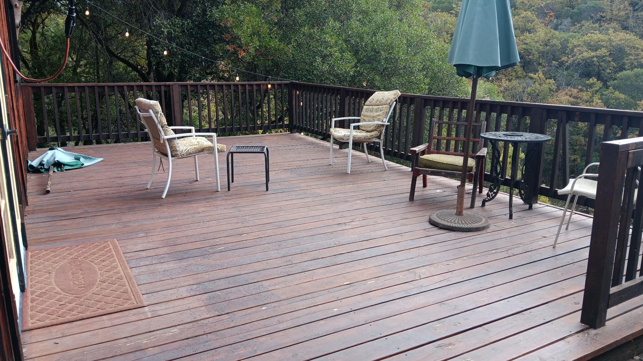 sundeck, off of the large bunkhouse