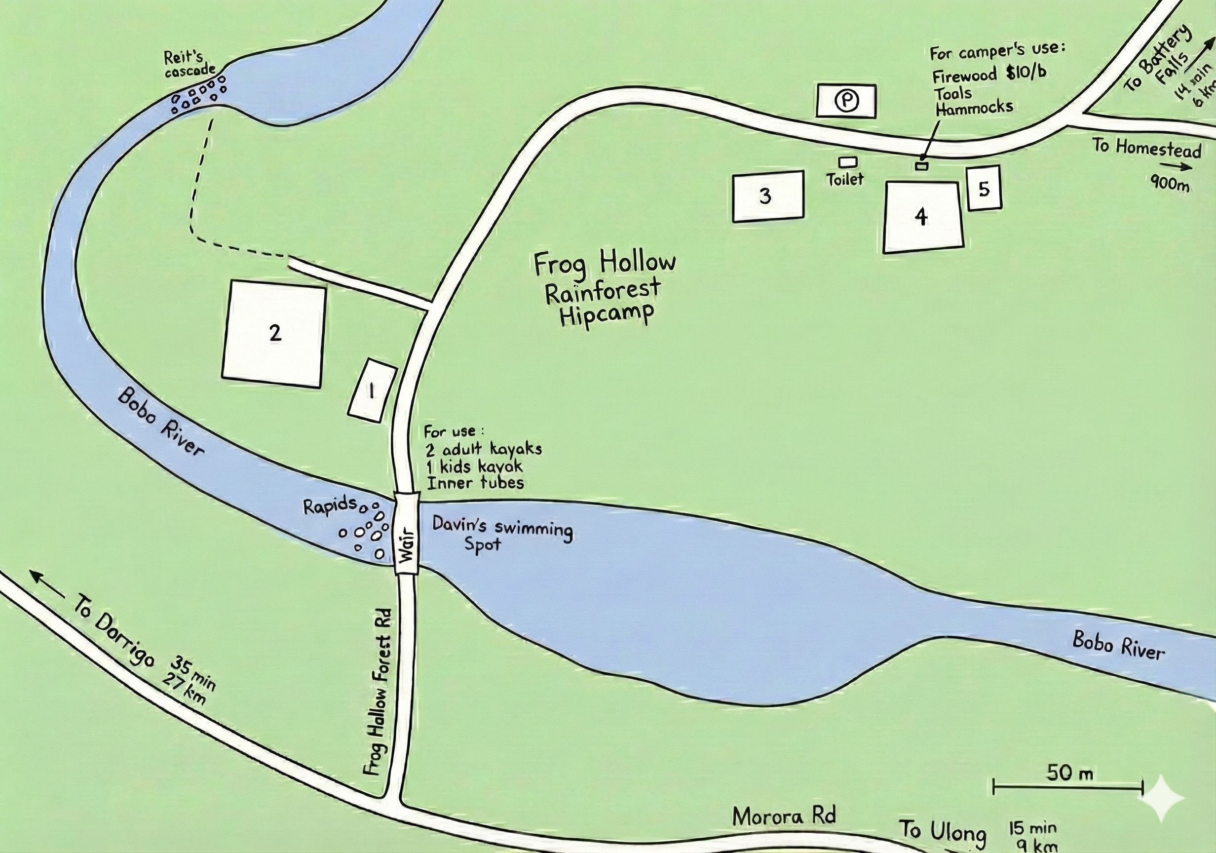 Frog Hollow on Bobo River