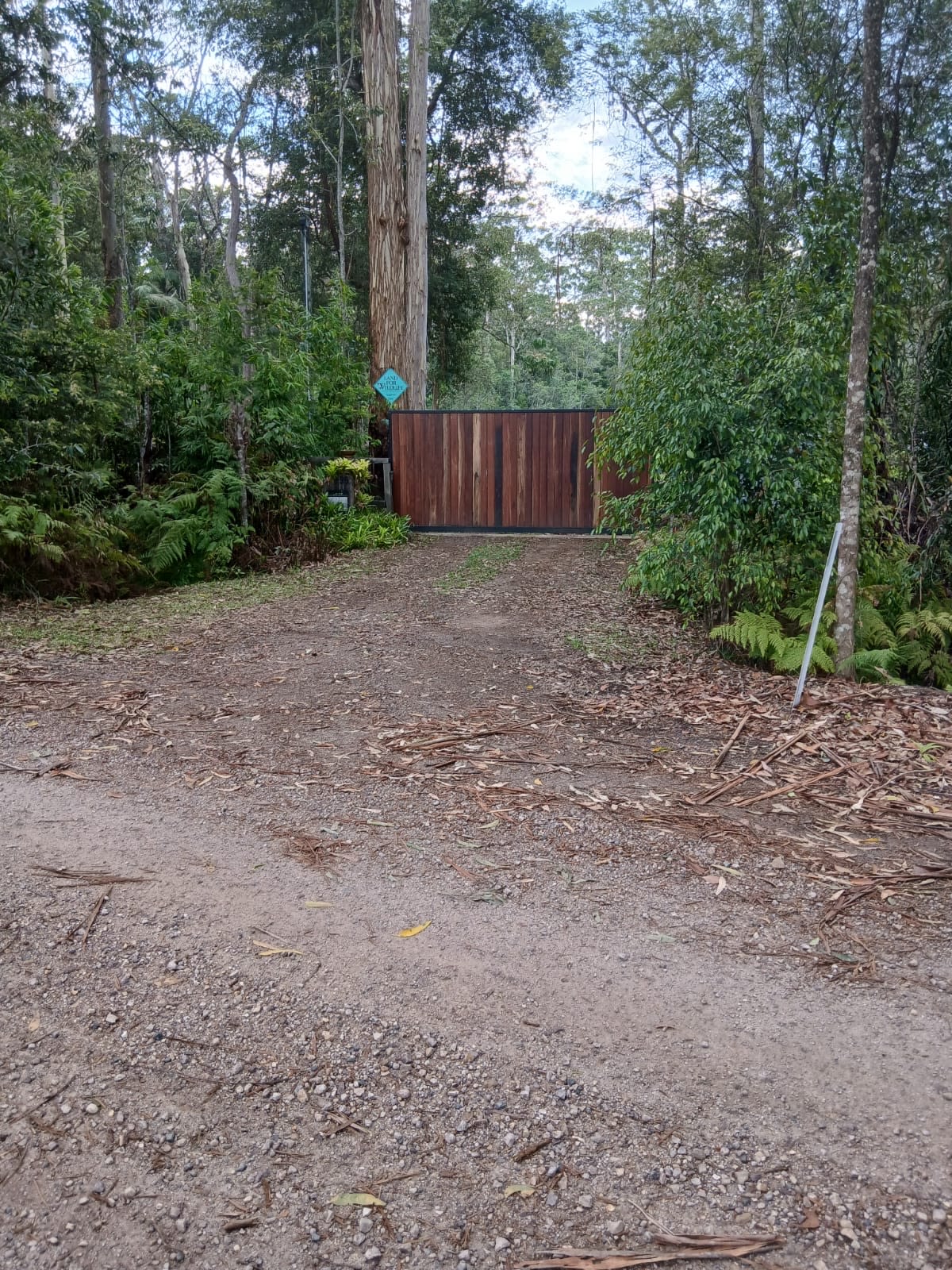 Secure front entrance with remote control access. 