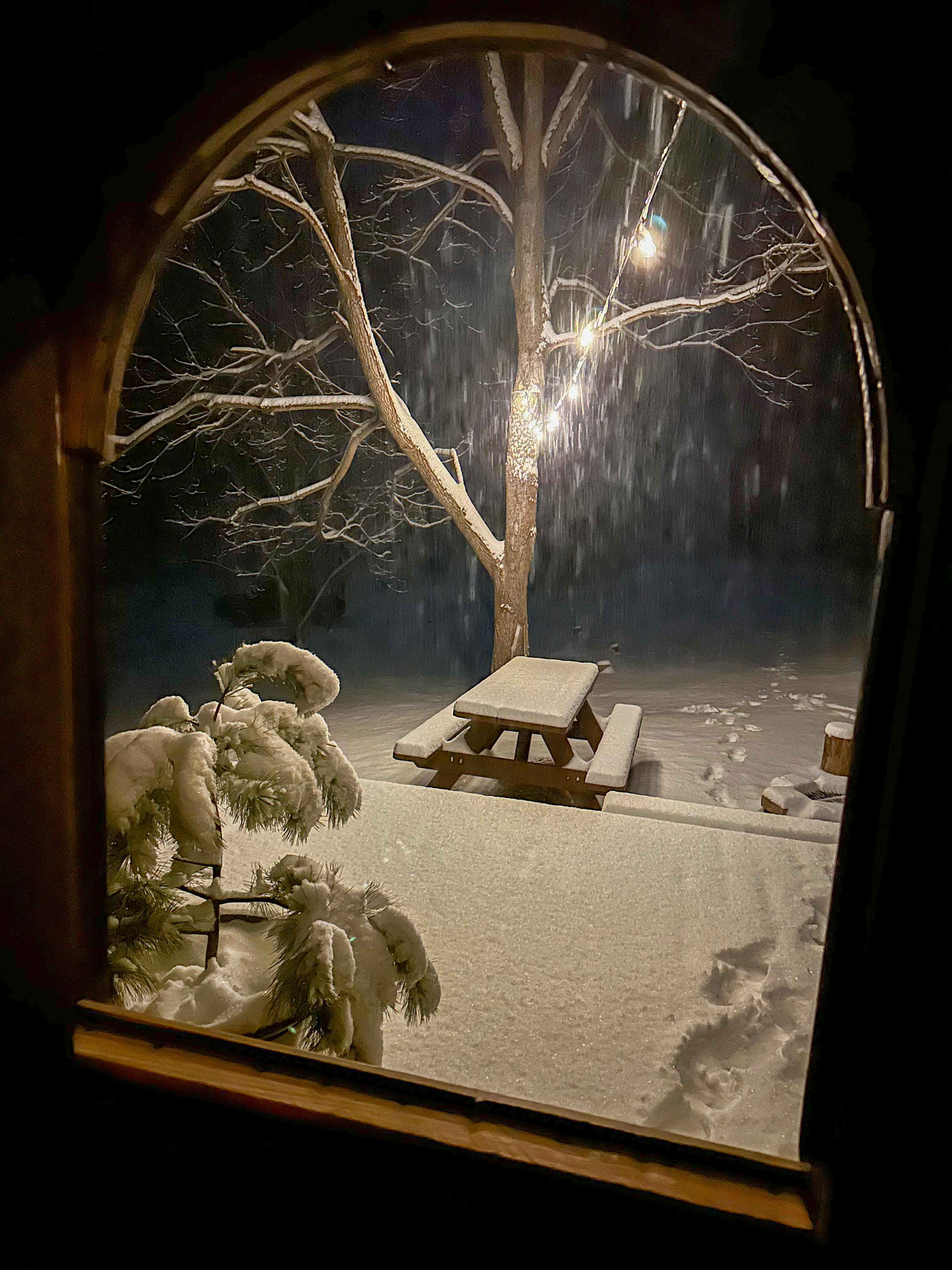 A-frame rustic cabin