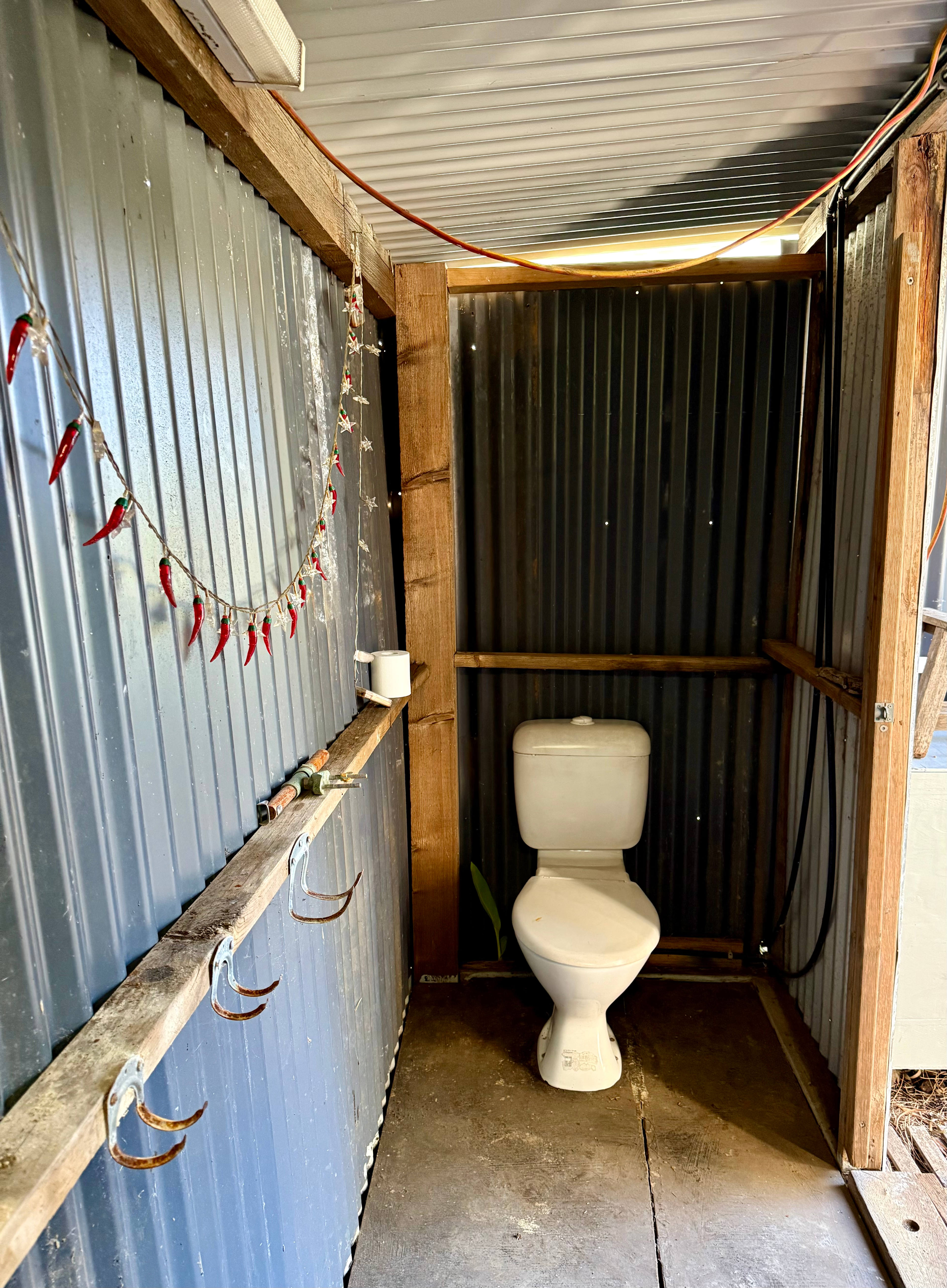 Rough toilet but connected to the mains !