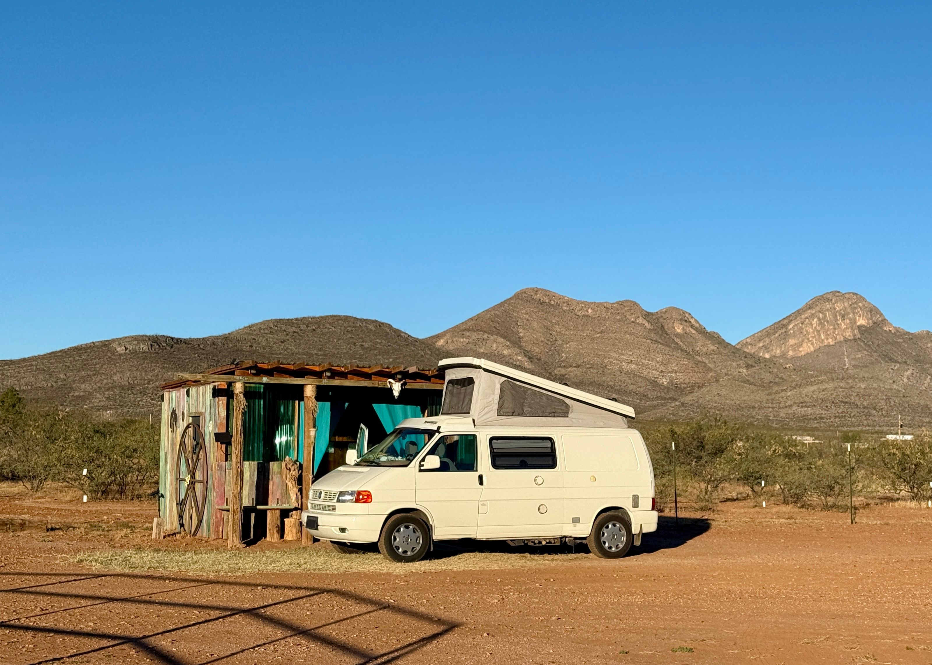 The shaded structures are great for campers. 