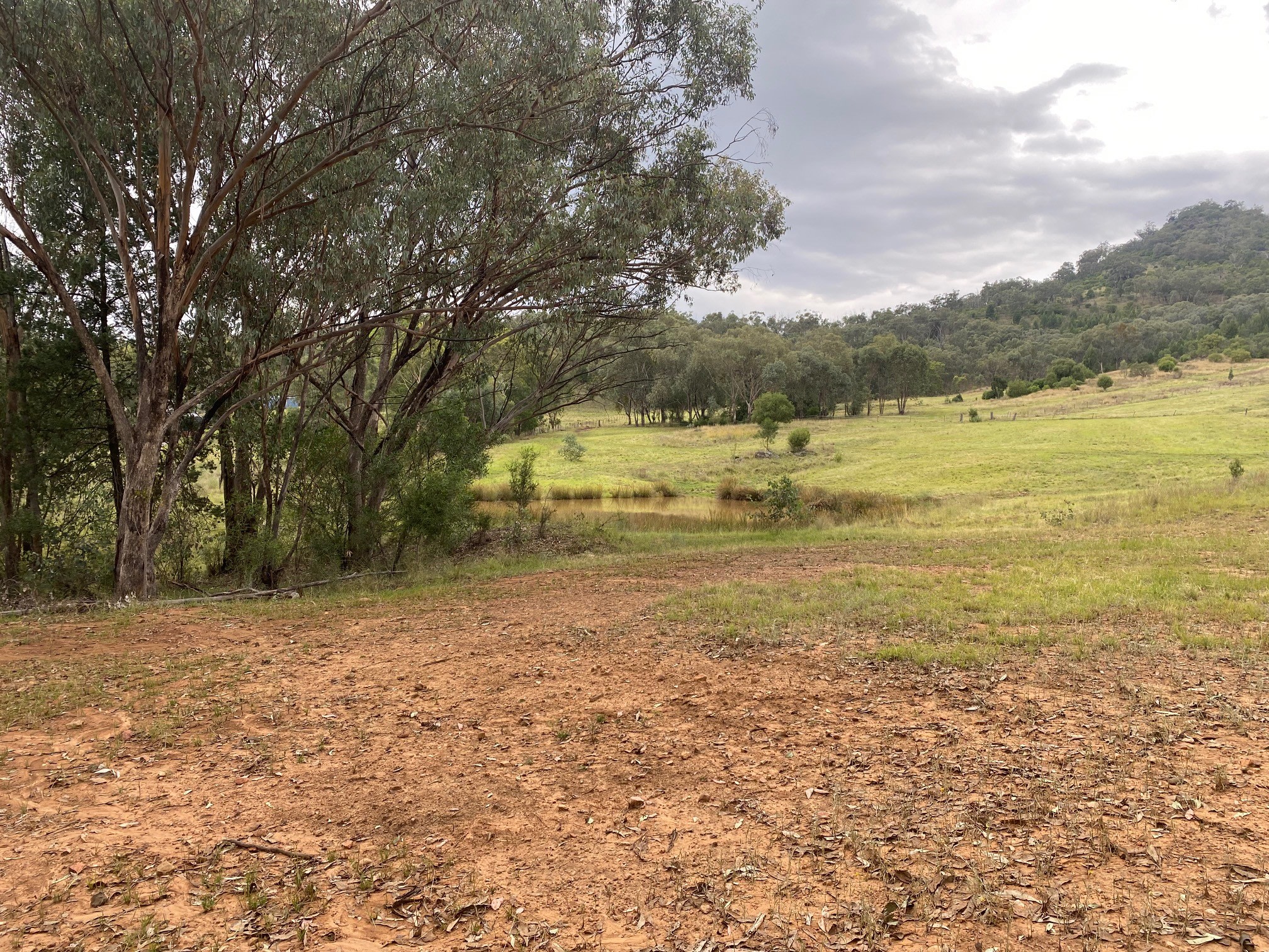 camp spot by the dam